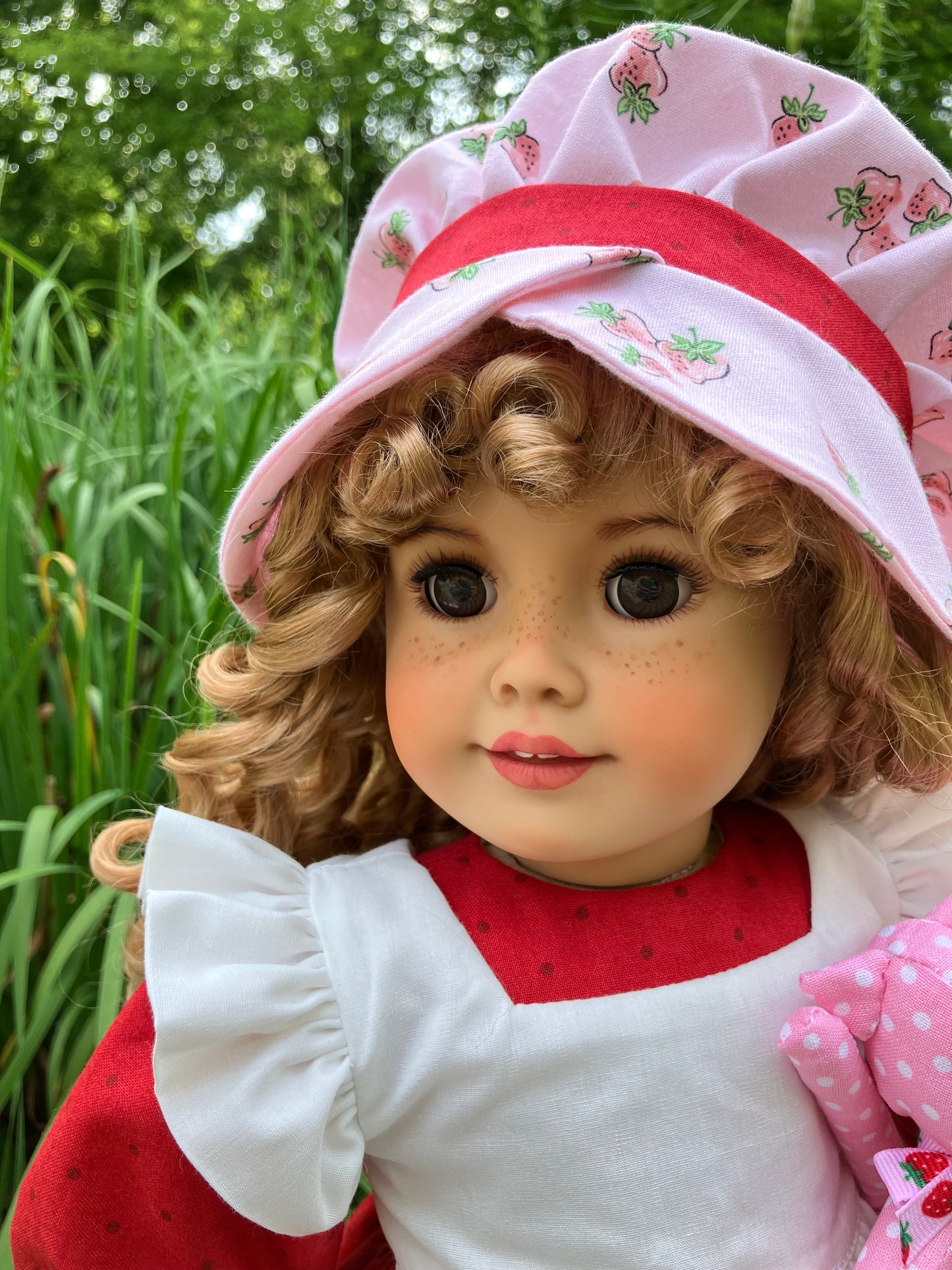 Custom American Girl Doll - Strawberry Shortcake & Her Kitten