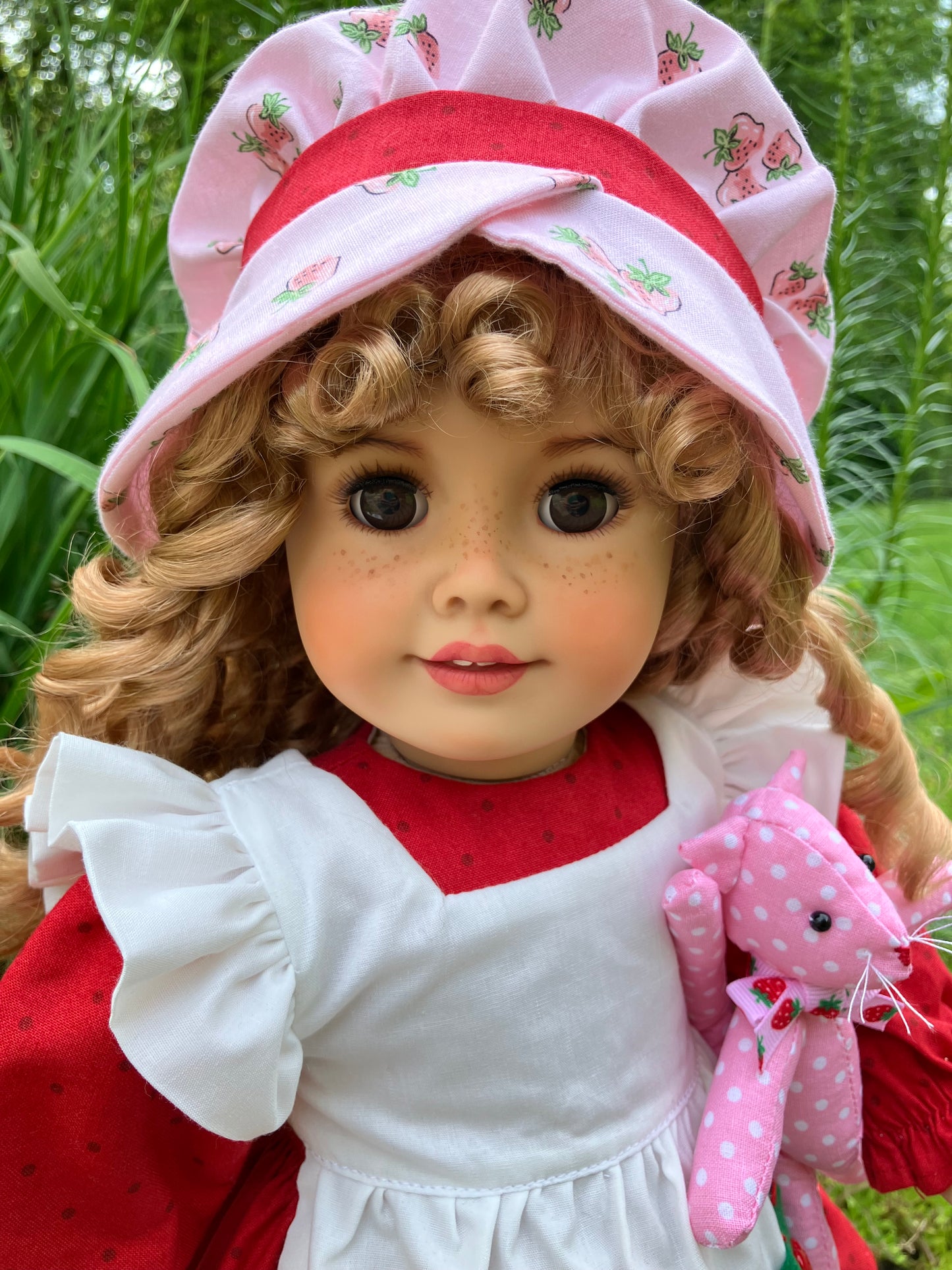 Custom American Girl Doll - Strawberry Shortcake & Her Kitten