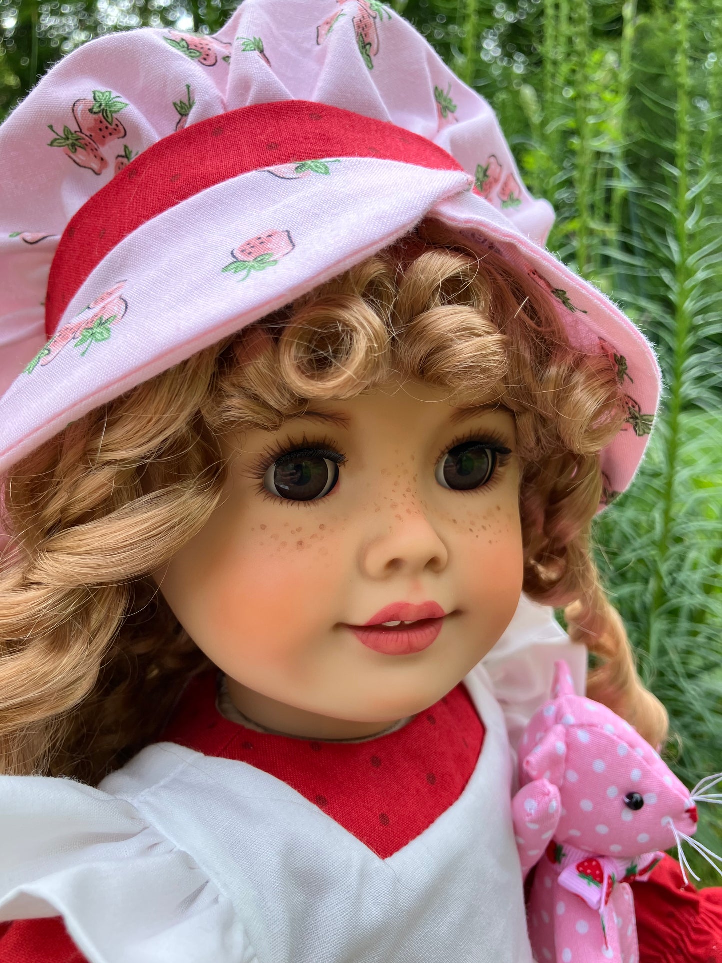 Custom American Girl Doll - Strawberry Shortcake & Her Kitten