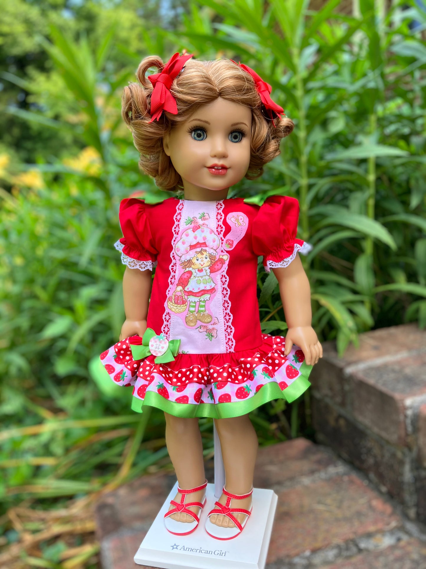 Strawberry Shortcake Outfit for 18 Inch American Girl Doll