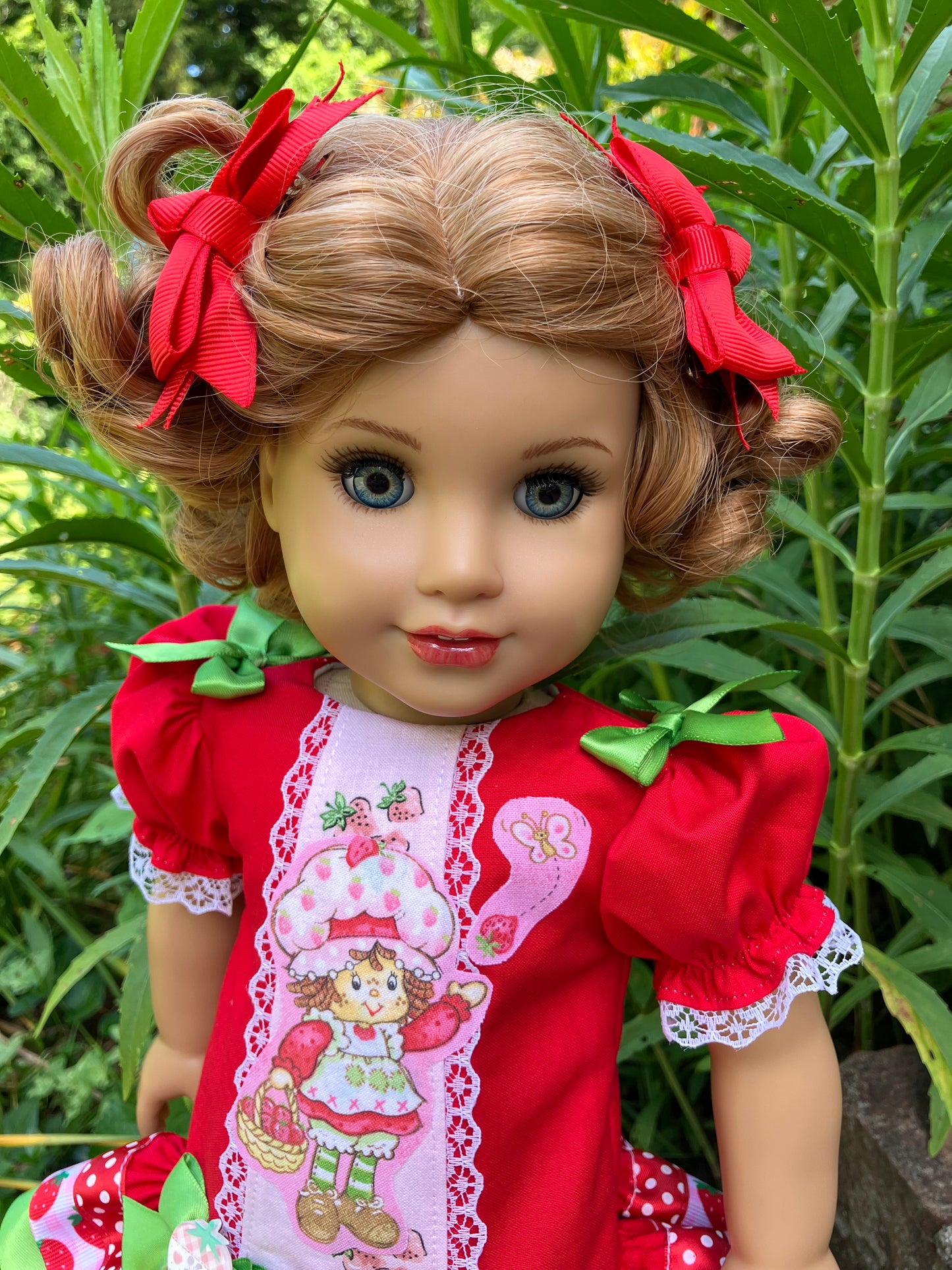 Strawberry Shortcake Outfit for 18 Inch American Girl Doll