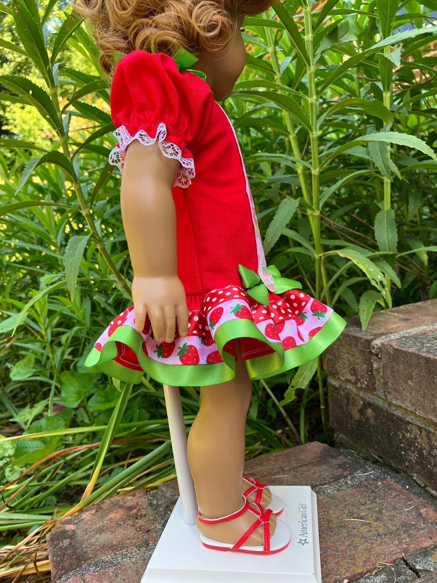 Strawberry Shortcake Outfit for 18 Inch American Girl Doll