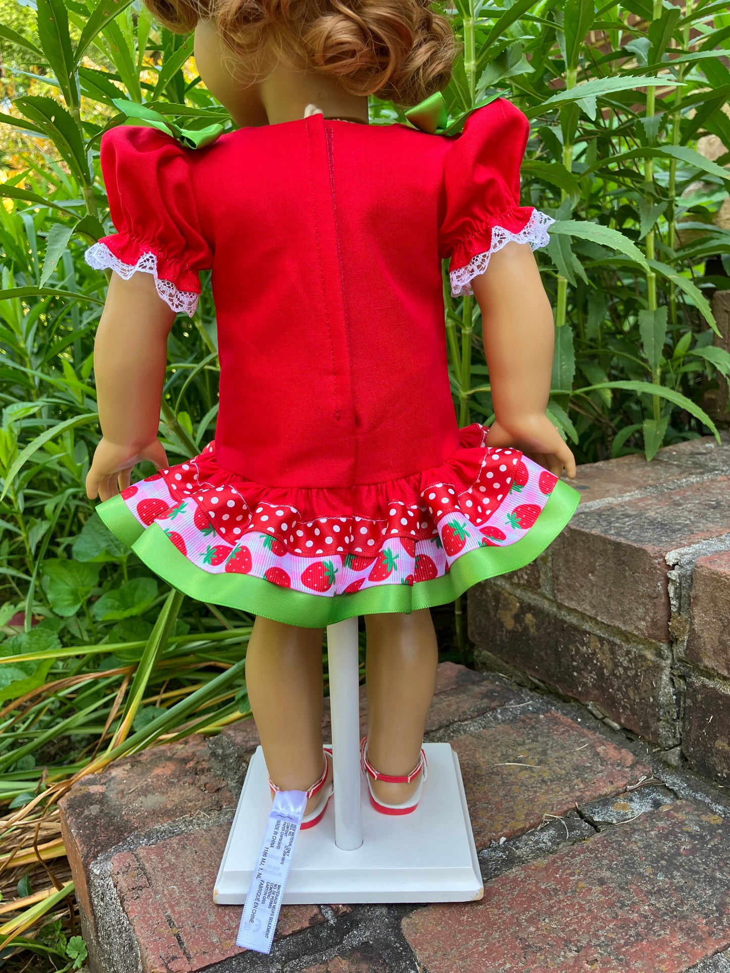 Strawberry Shortcake Outfit for 18 Inch American Girl Doll