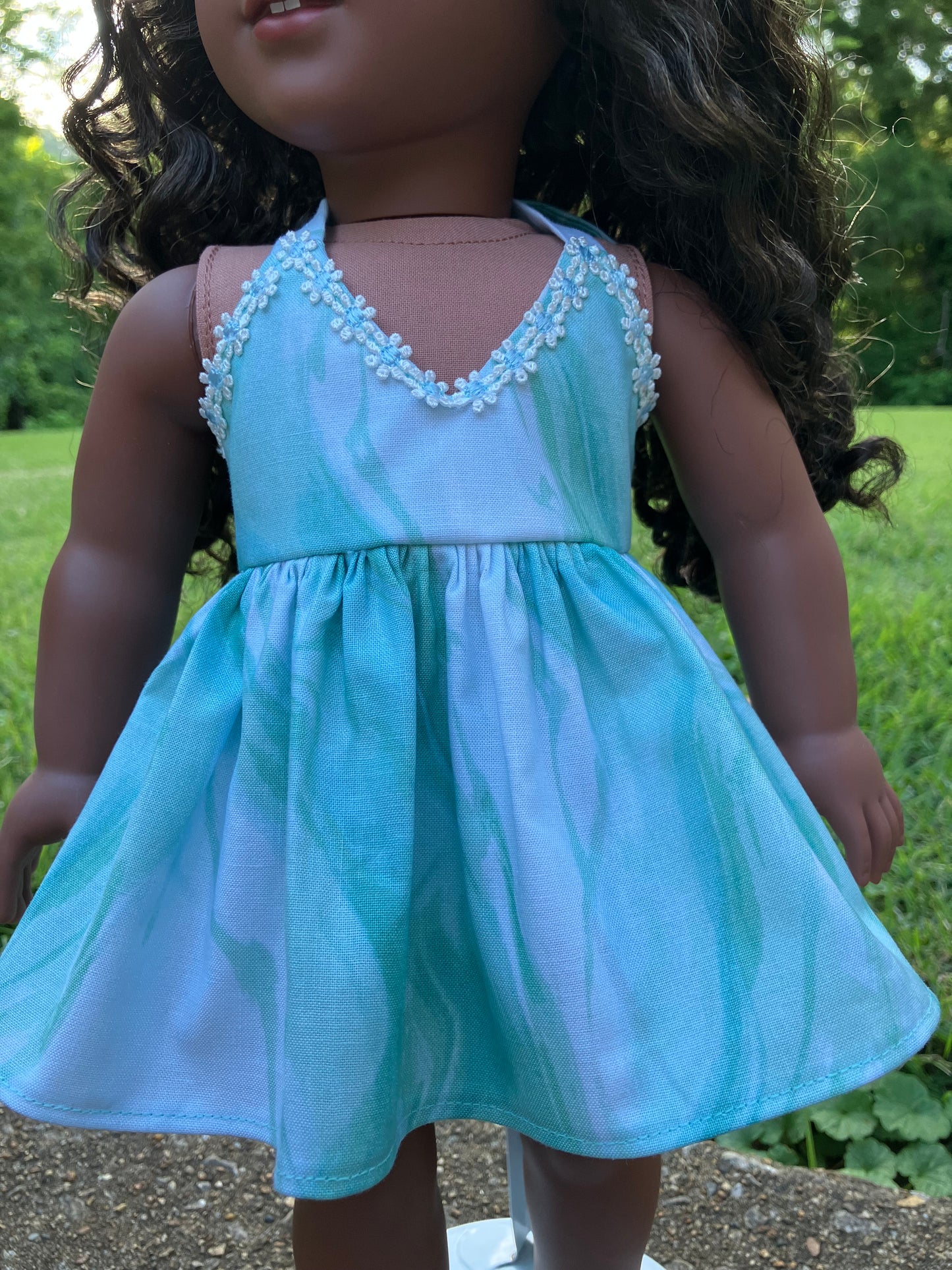 Aqua Waves Summer Outfit for 18 Inch American Girl Doll