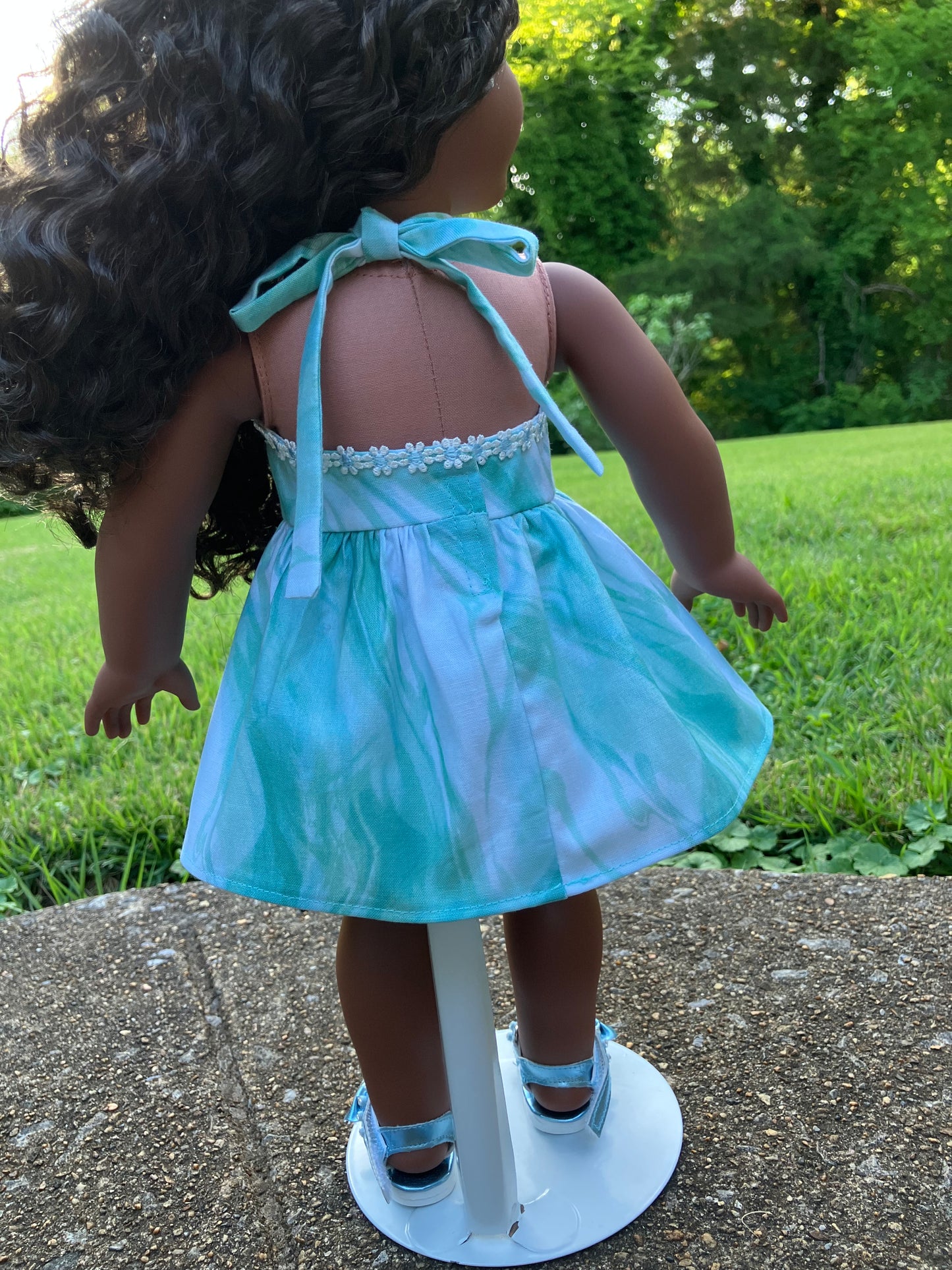 Aqua Waves Summer Outfit for 18 Inch American Girl Doll