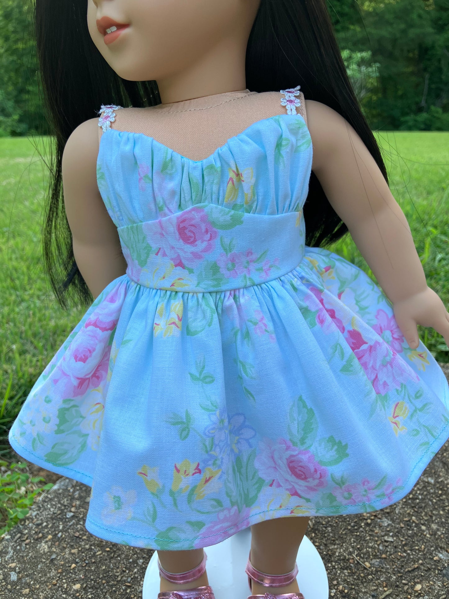 Summer Rose Outfit for 18 Inch American Girl Doll
