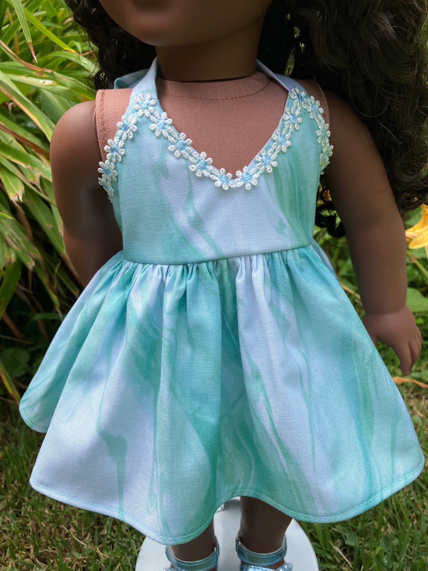Aqua Waves Summer Outfit for 18 Inch American Girl Doll