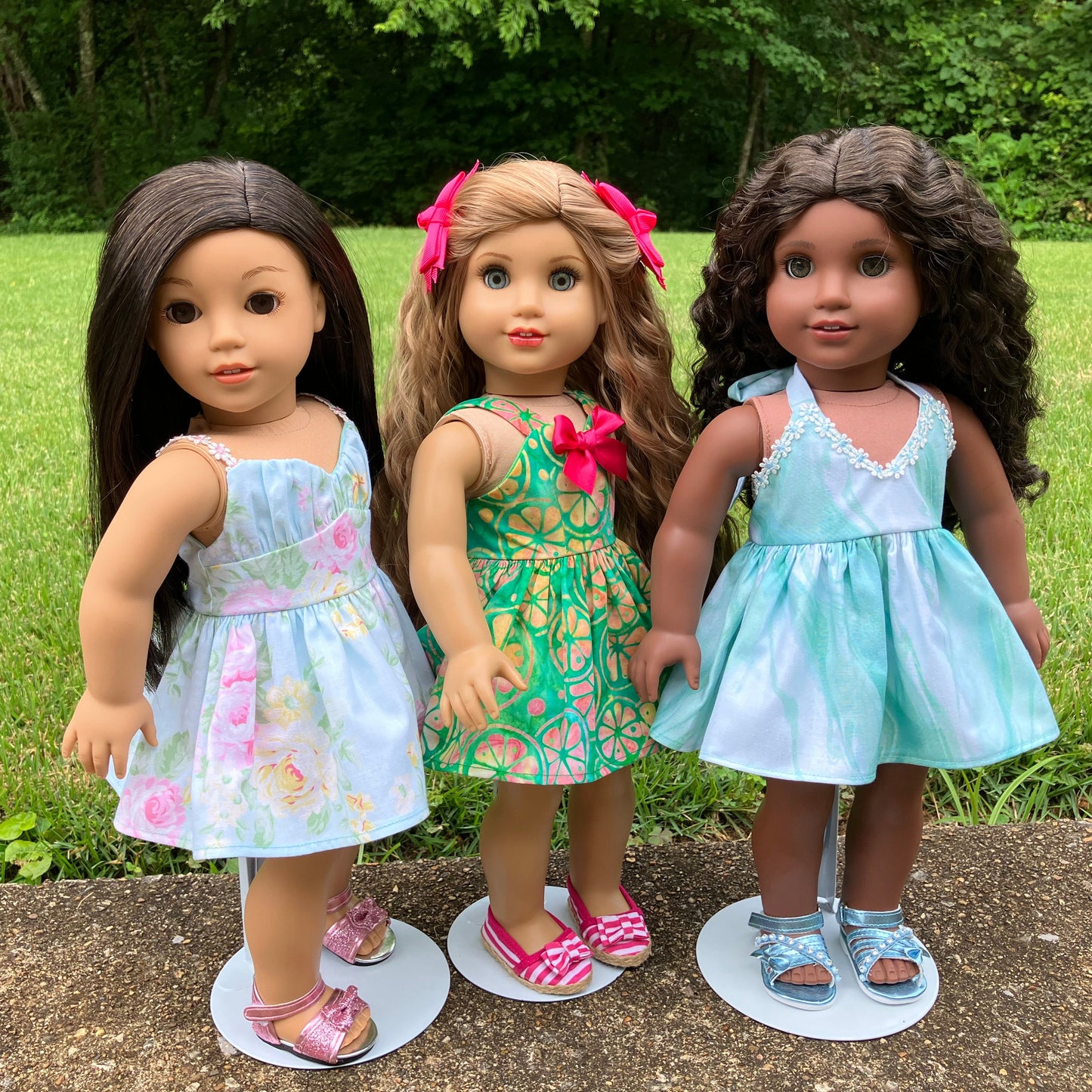 Summer Rose Outfit for 18 Inch American Girl Doll