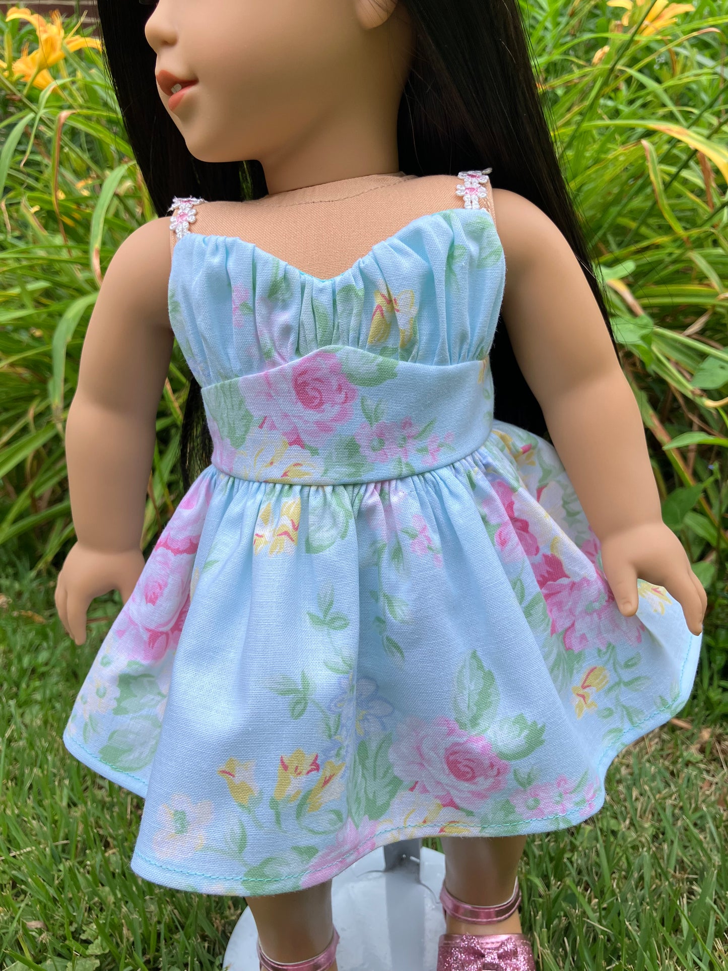 Summer Rose Outfit for 18 Inch American Girl Doll