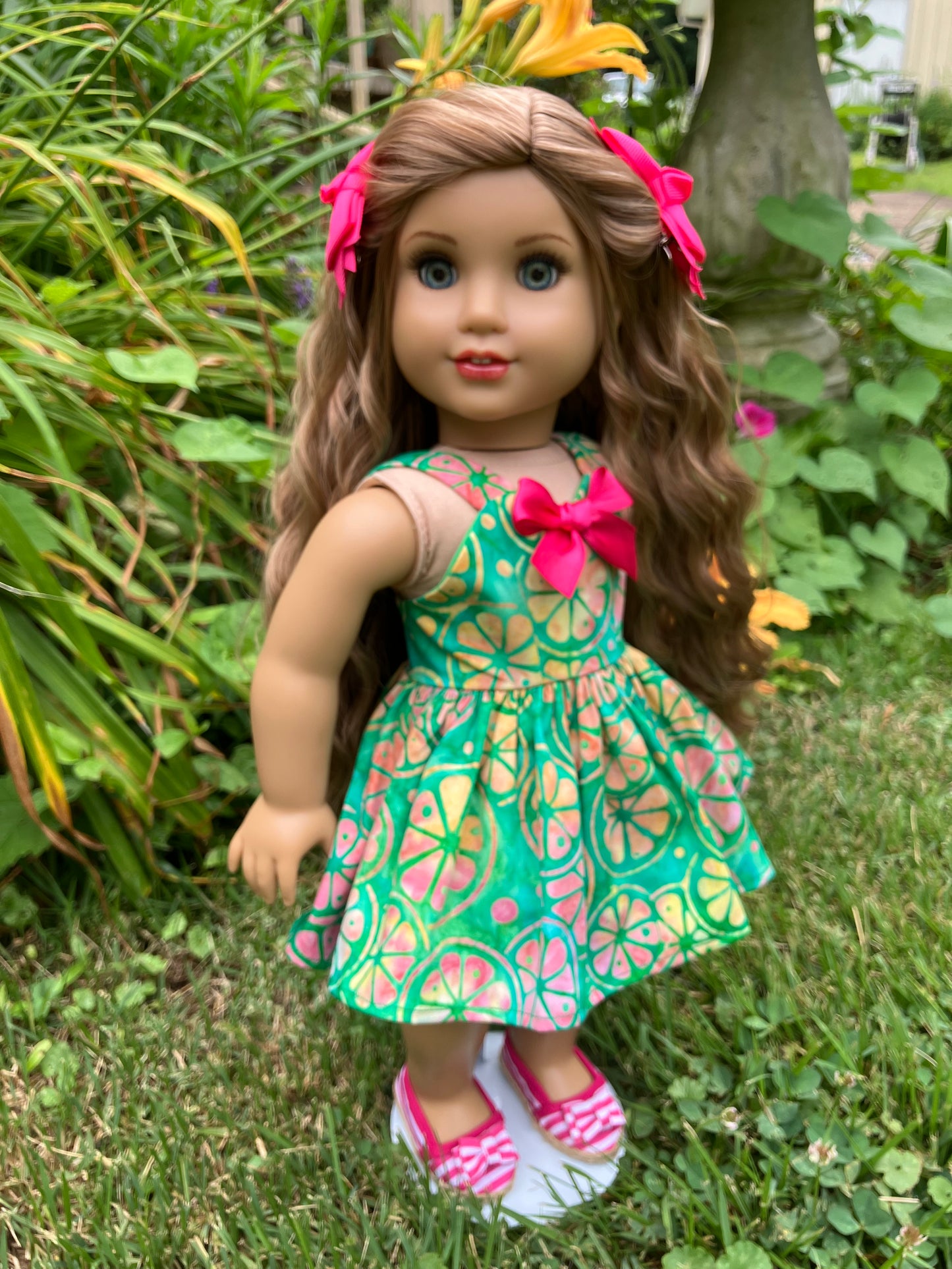 Tropical Summer Outfit for 18 Inch American Girl Doll