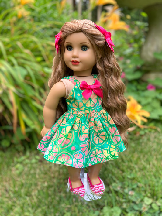 Tropical Summer Outfit for 18 Inch American Girl Doll