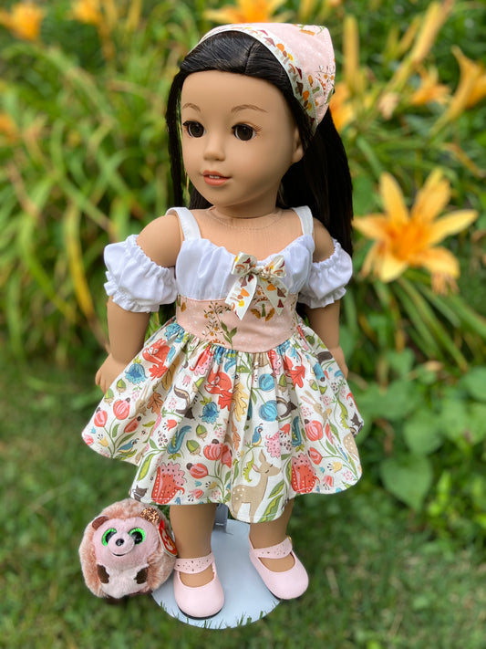 Country Forest Outfit for 18 Inch American Girl Doll