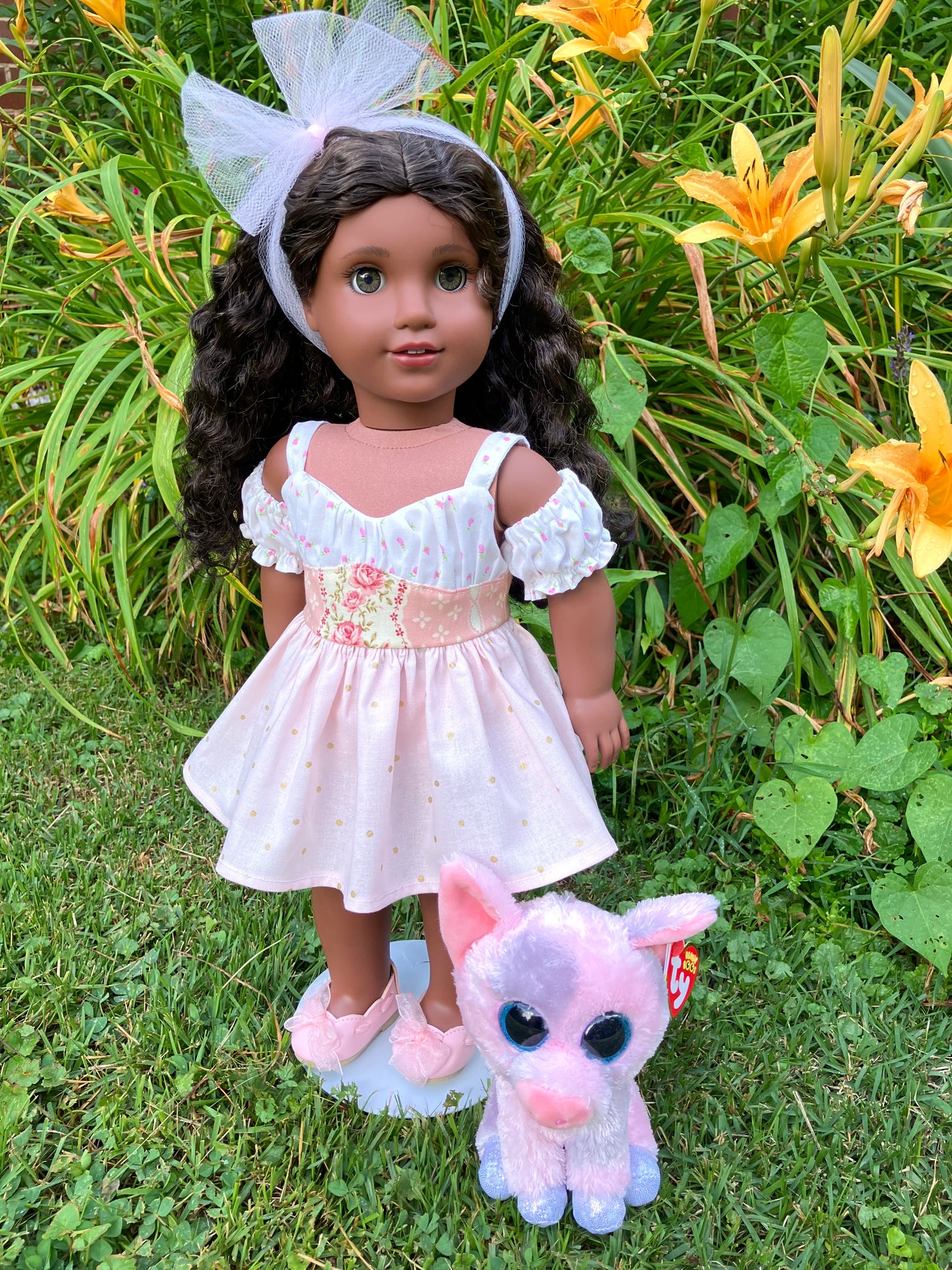 Summer Rosebud Outfit for 18 Inch American Girl Doll