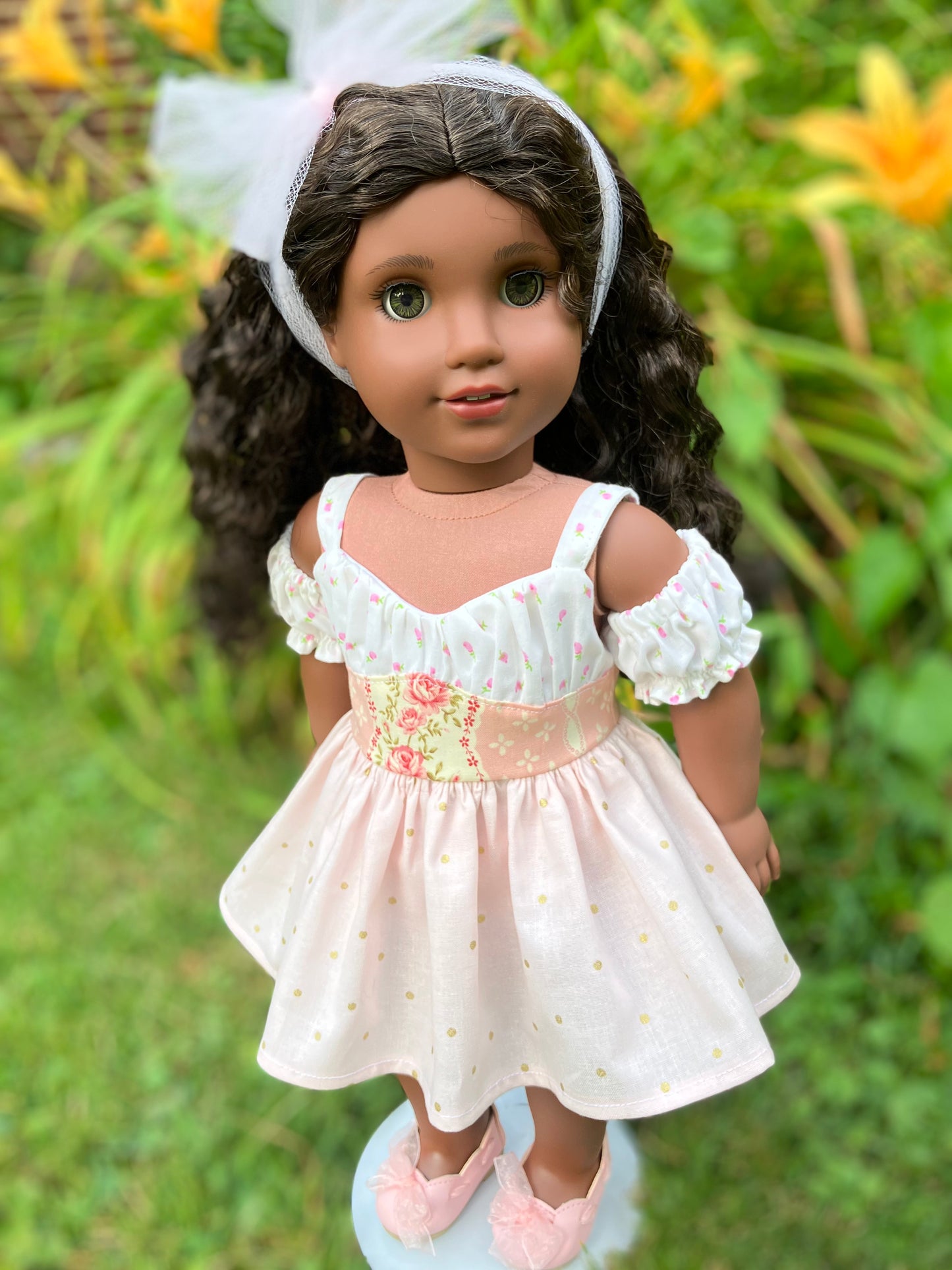 Summer Rosebud Outfit for 18 Inch American Girl Doll