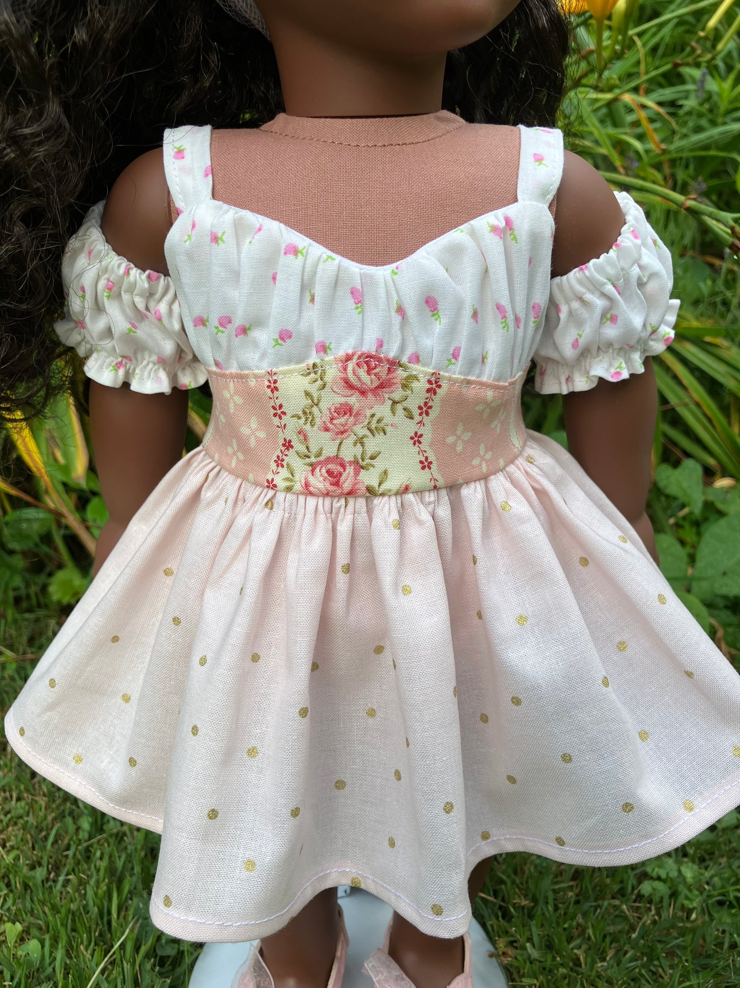 Summer Rosebud Outfit for 18 Inch American Girl Doll