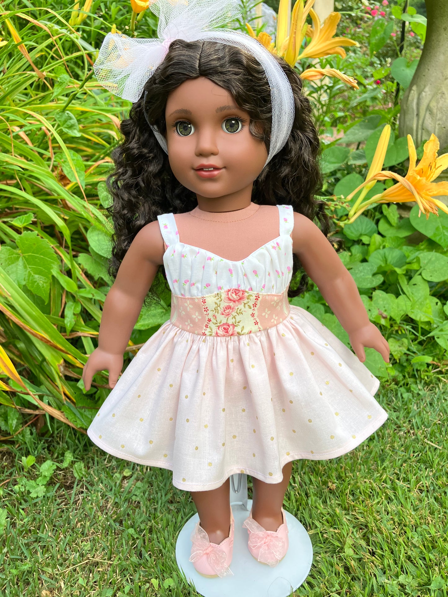 Summer Rosebud Outfit for 18 Inch American Girl Doll