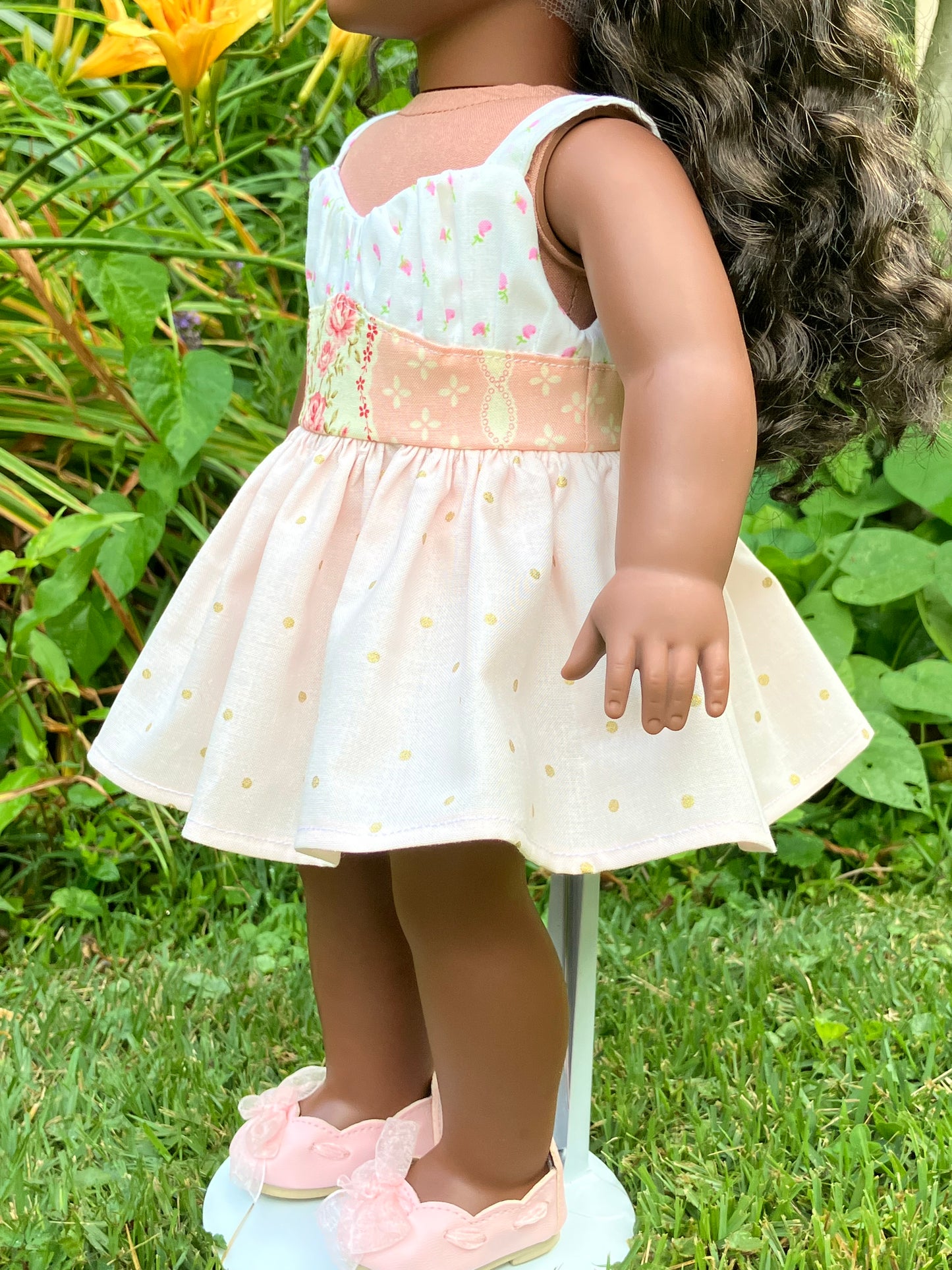 Summer Rosebud Outfit for 18 Inch American Girl Doll