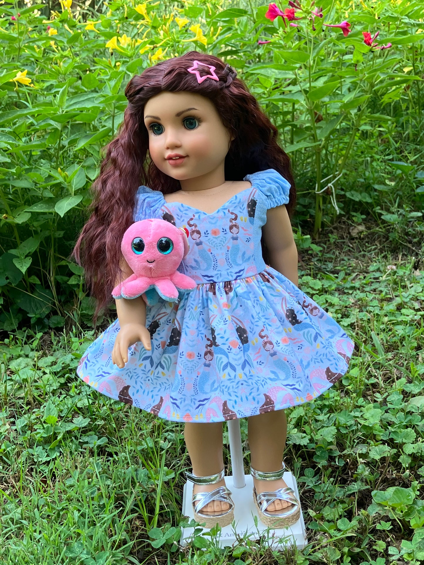 Summer Mermaid Outfit for 18 Inch American Girl Doll
