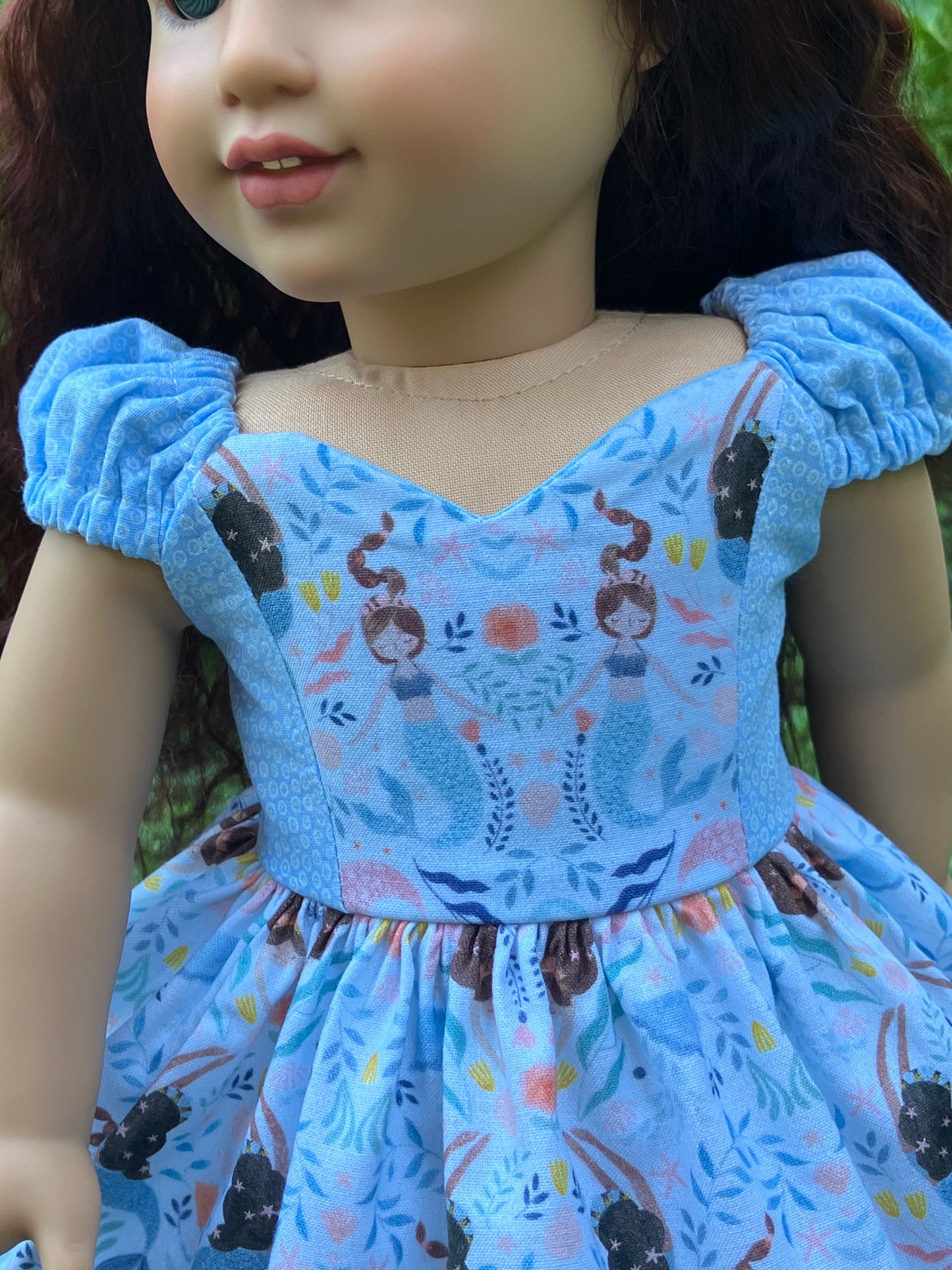 Summer Mermaid Outfit for 18 Inch American Girl Doll