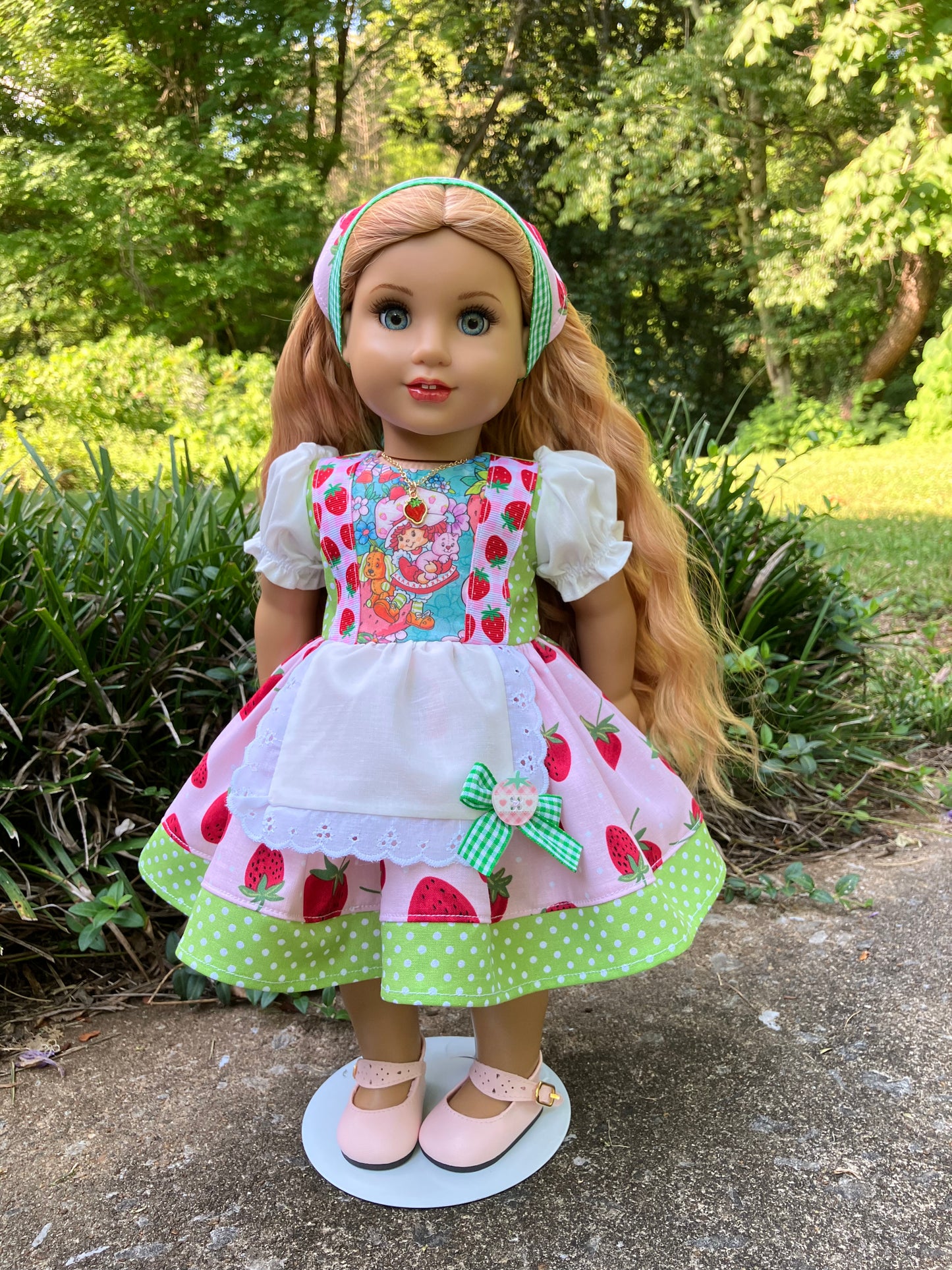 Strawberry Shortcake Outfit for 18 Inch American Girl Doll