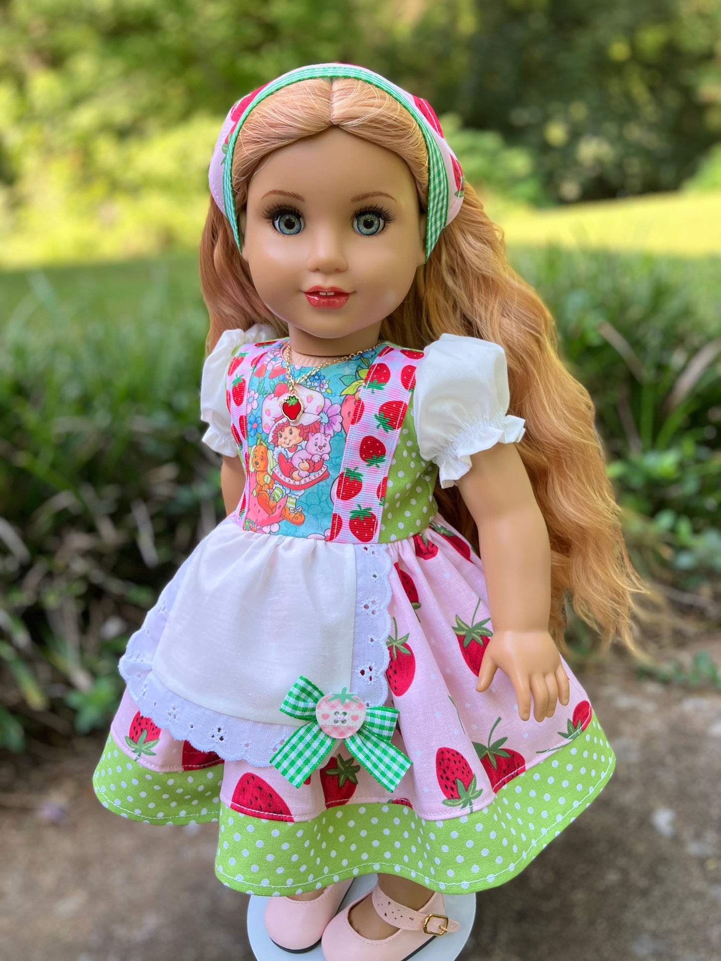 Strawberry Shortcake Outfit for 18 Inch American Girl Doll