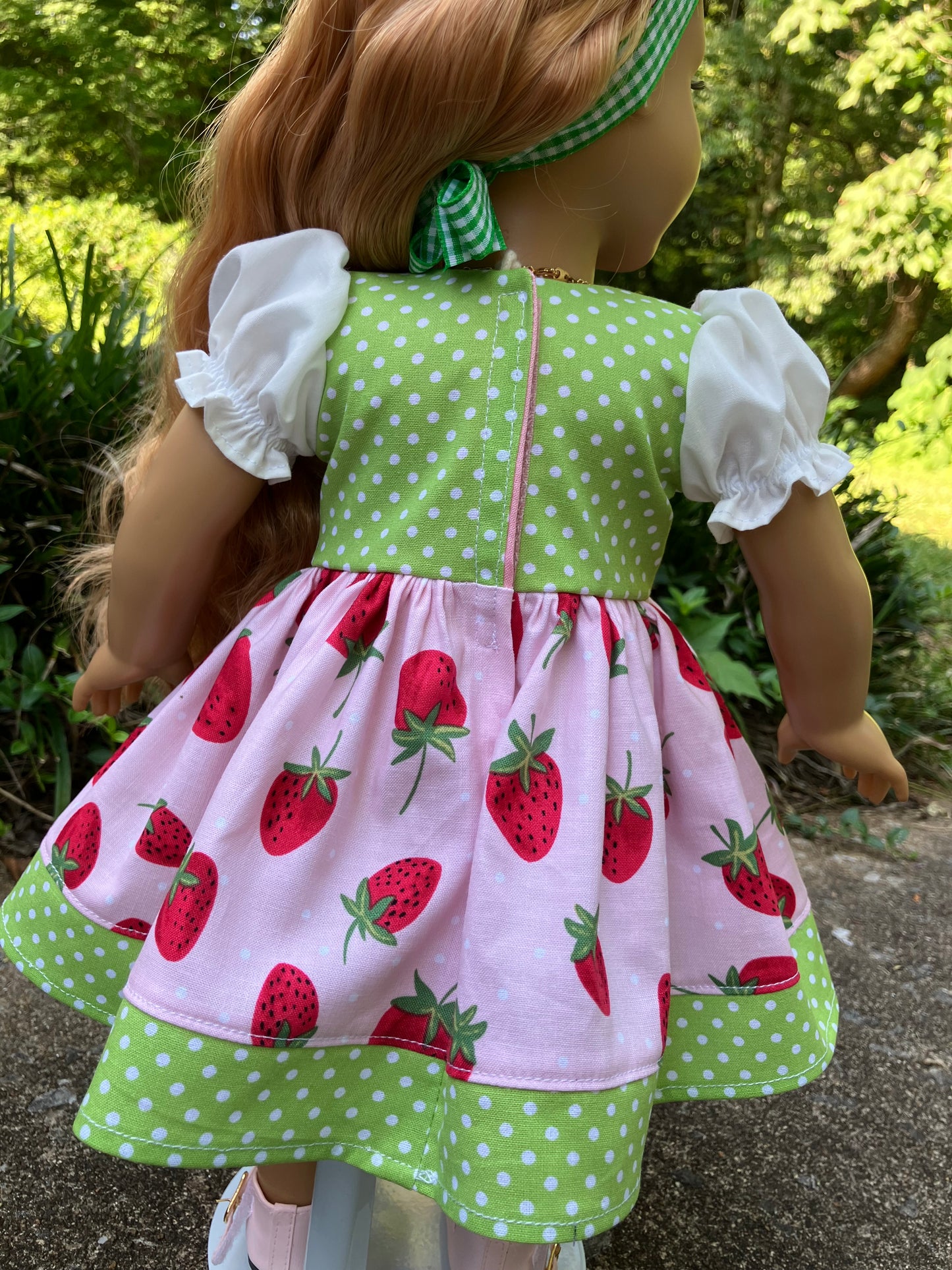 Strawberry Shortcake Outfit for 18 Inch American Girl Doll