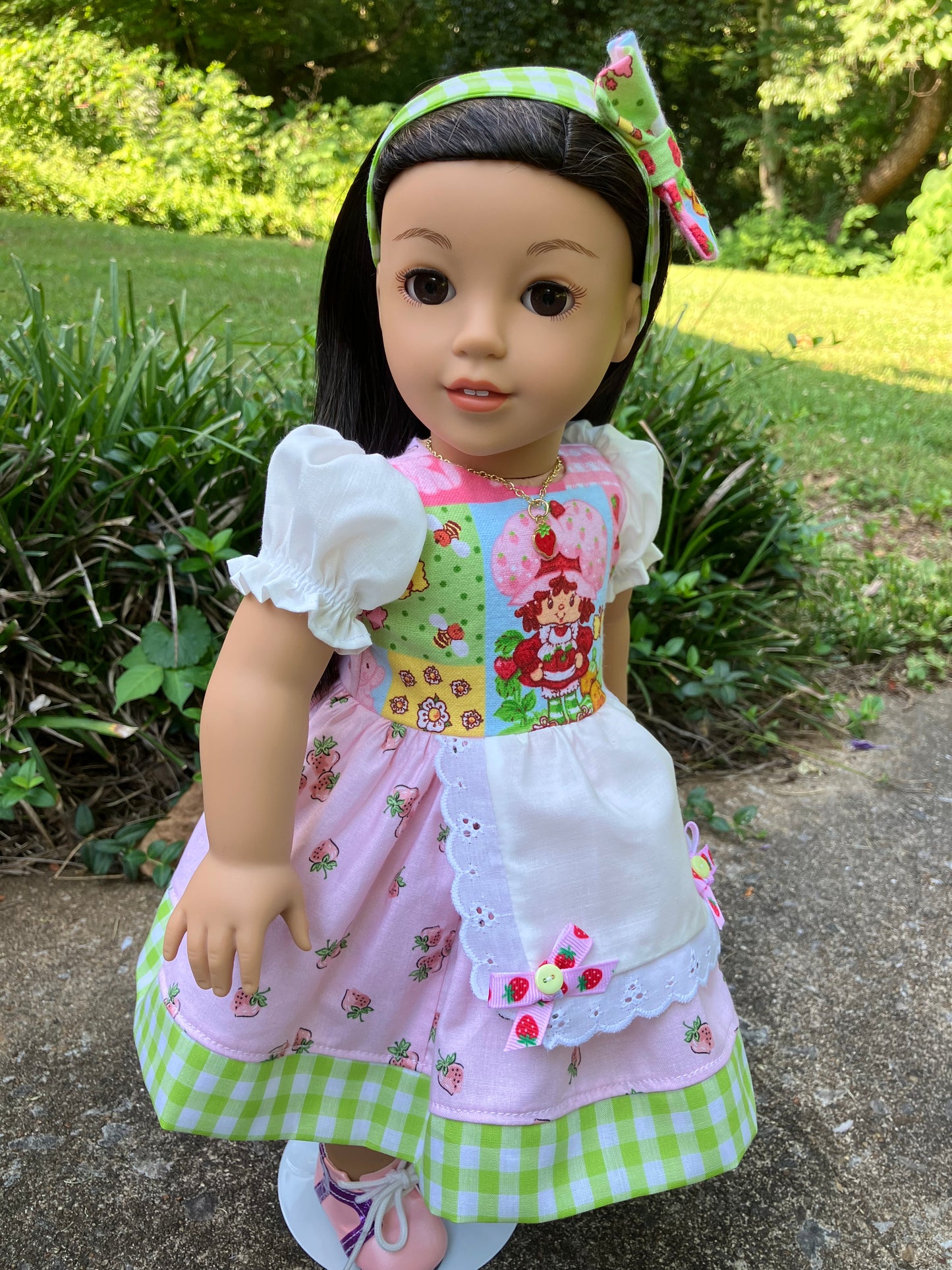Strawberry Shortcake Outfit for 18 Inch American Girl Doll