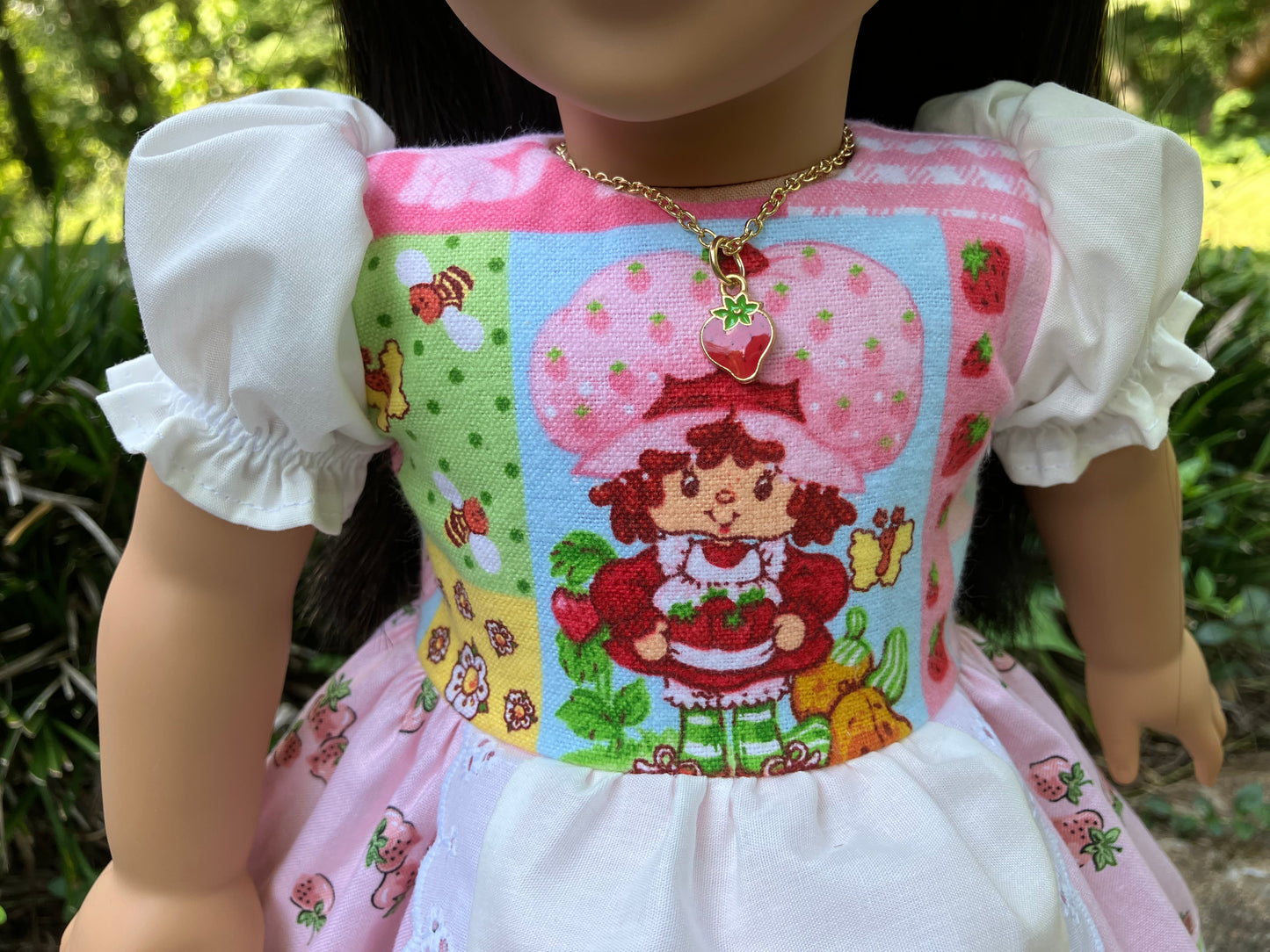 Strawberry Shortcake Outfit for 18 Inch American Girl Doll