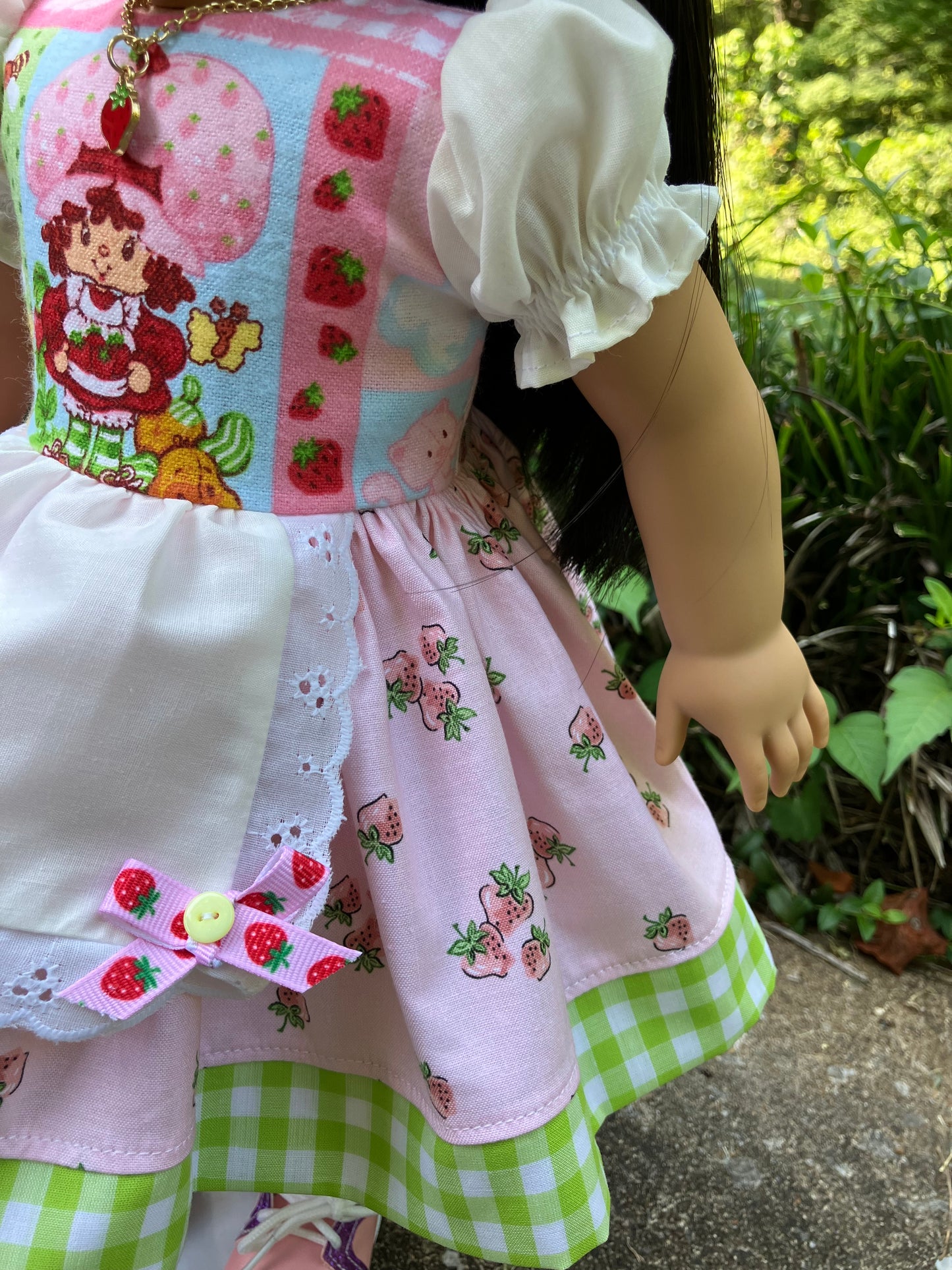 Strawberry Shortcake Outfit for 18 Inch American Girl Doll