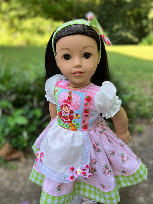 Strawberry Shortcake Outfit for 18 Inch American Girl Doll