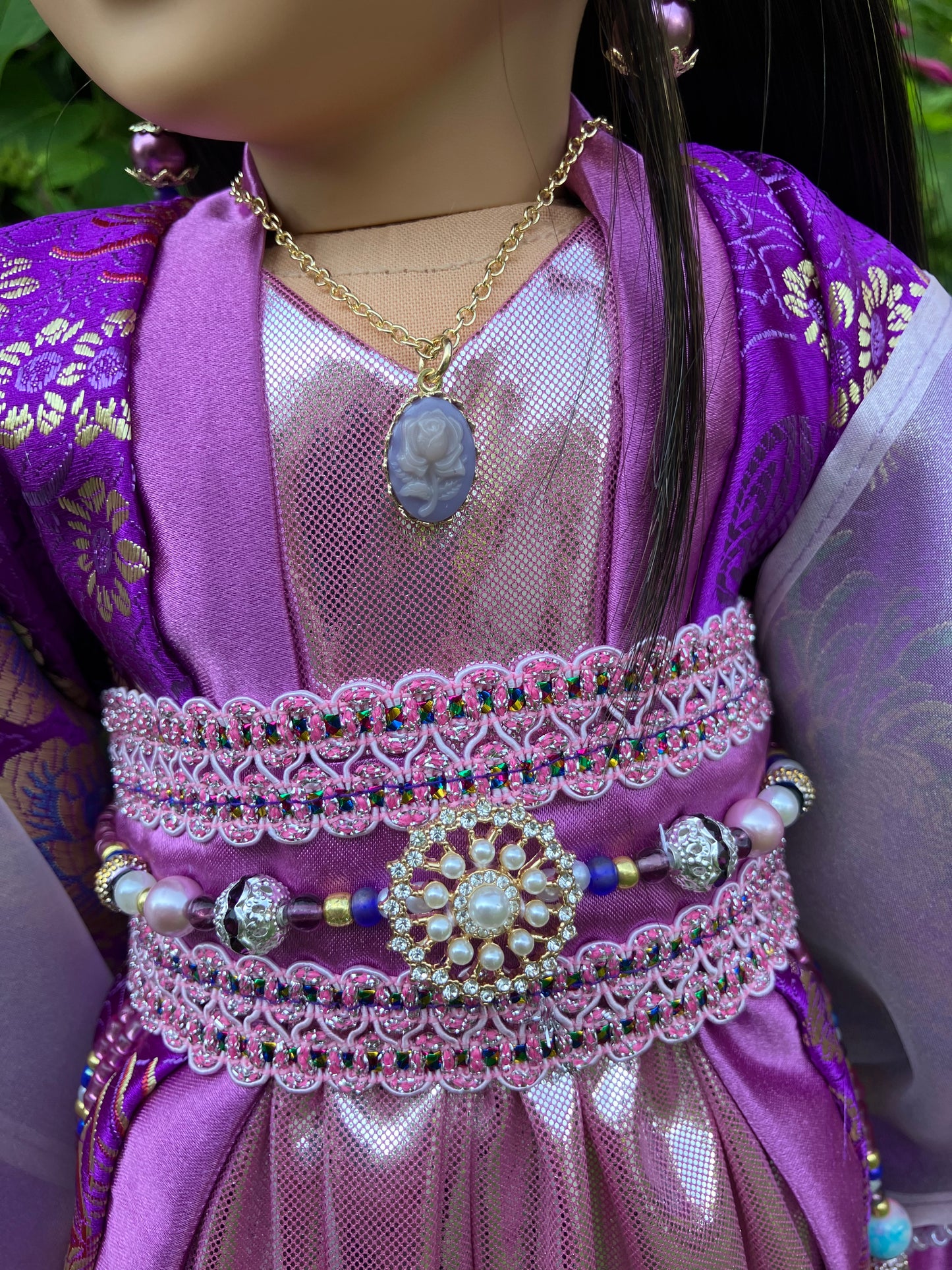 Custom Hanfu Outfit for 18 Inch American Girl Doll