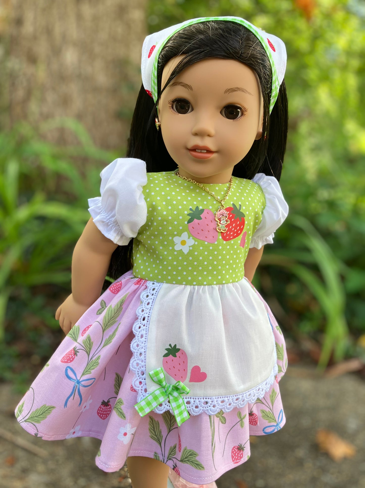 Strawberry Shortcake Outfit for 18 Inch American Girl Doll