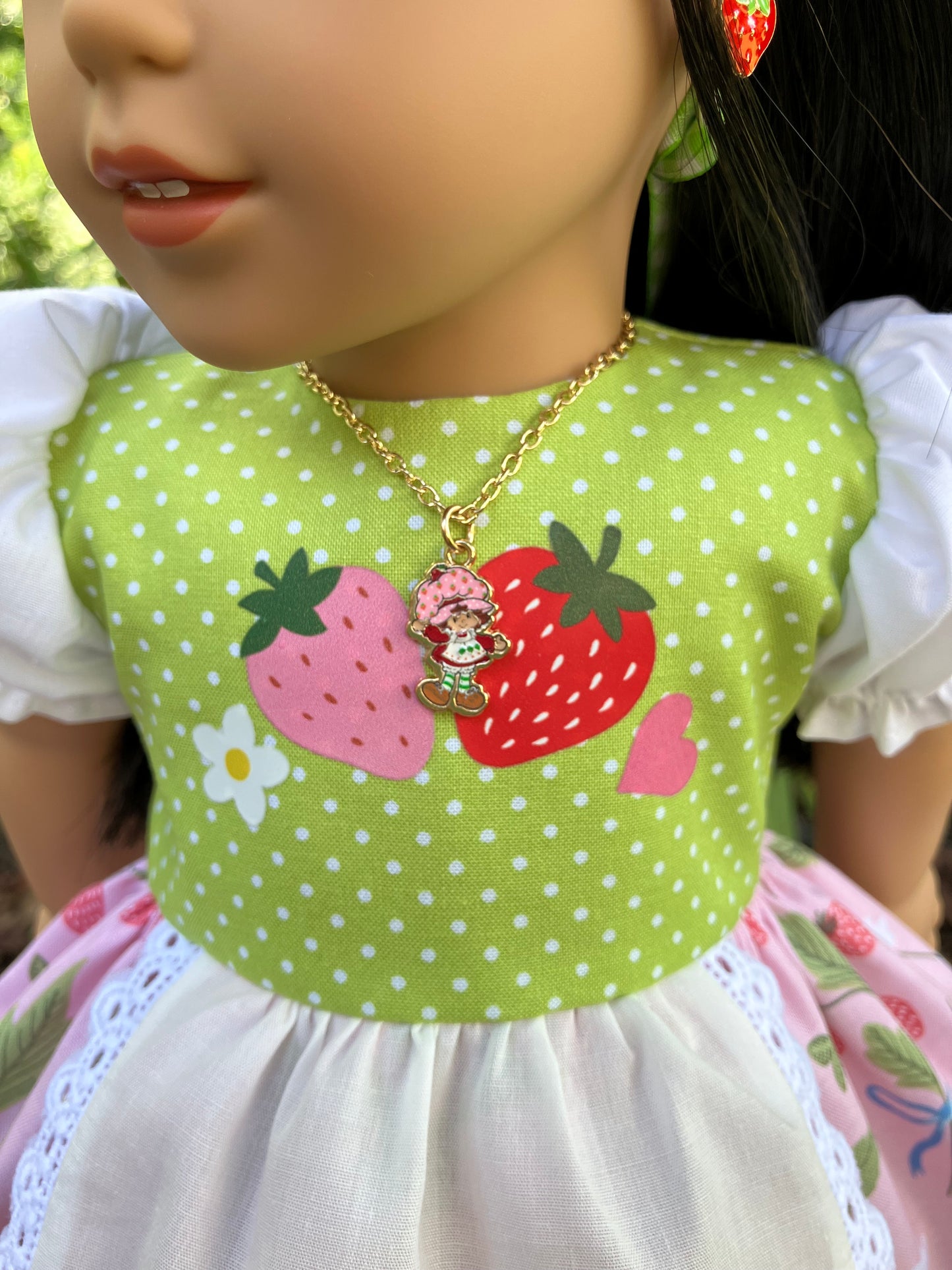 Strawberry Shortcake Outfit for 18 Inch American Girl Doll