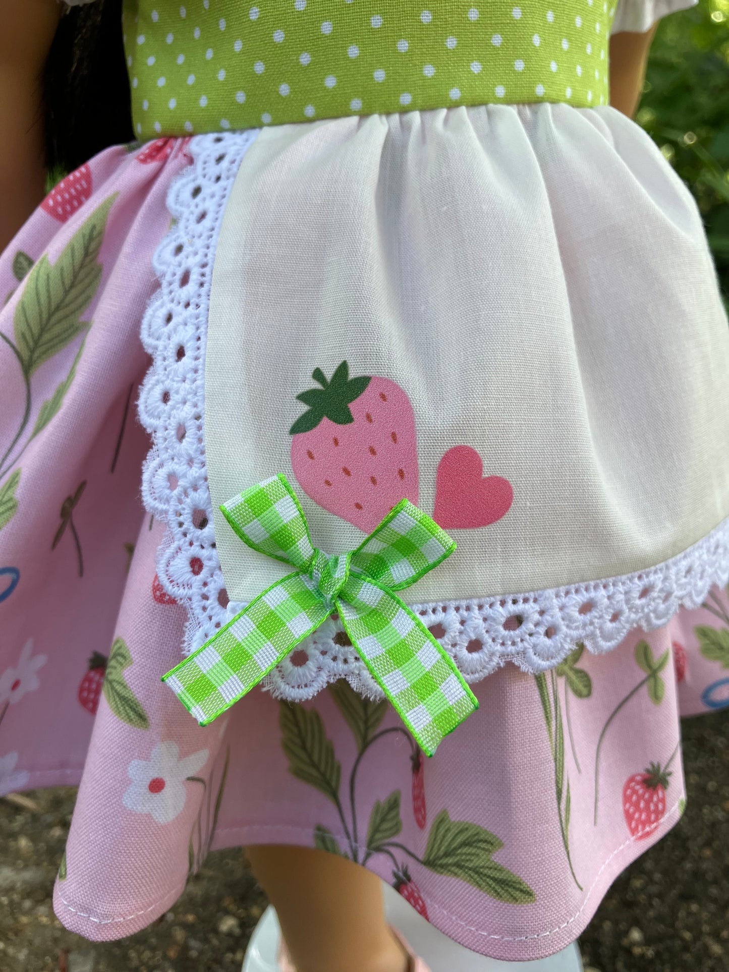 Strawberry Shortcake Outfit for 18 Inch American Girl Doll