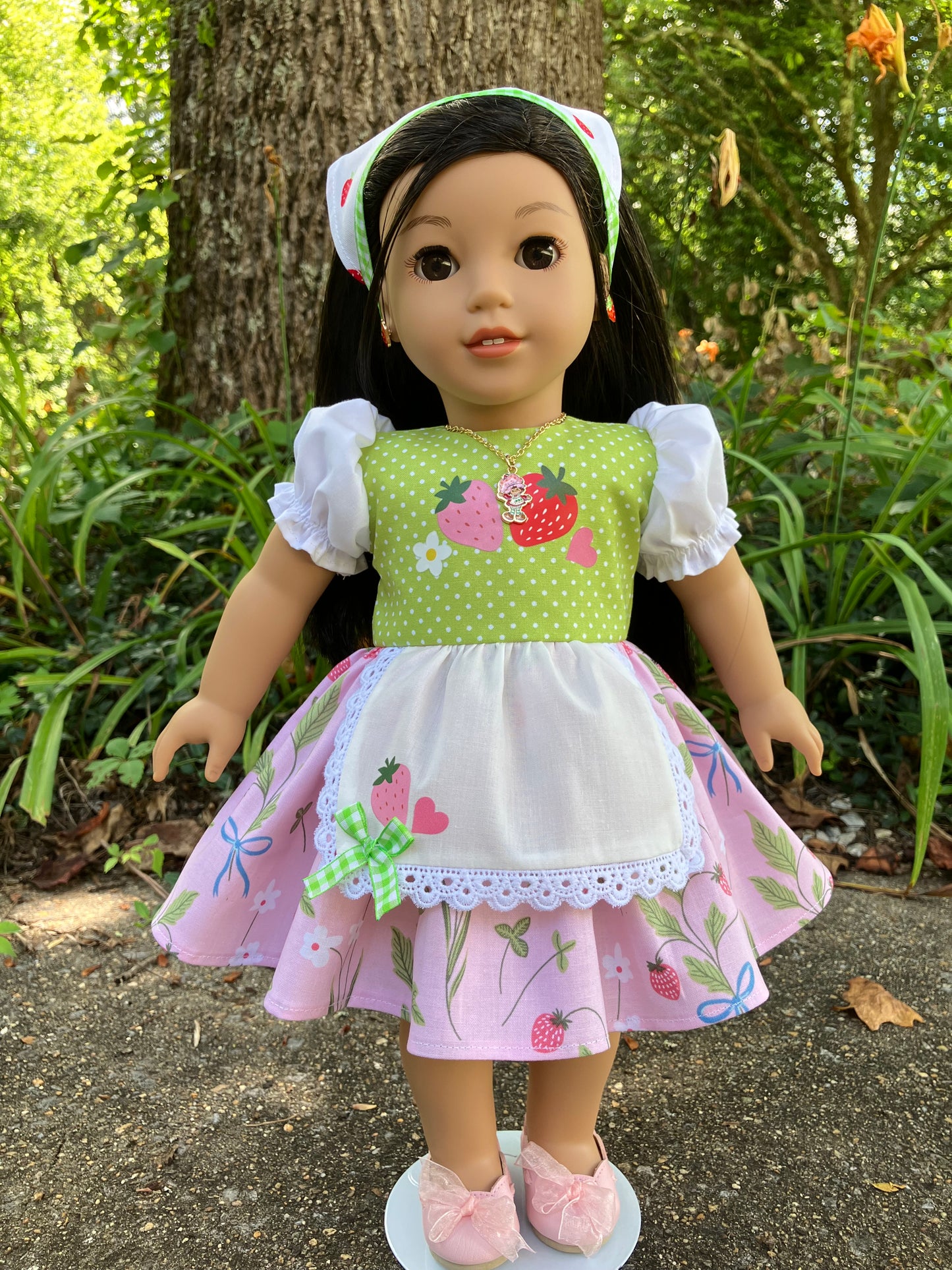 Strawberry Shortcake Outfit for 18 Inch American Girl Doll