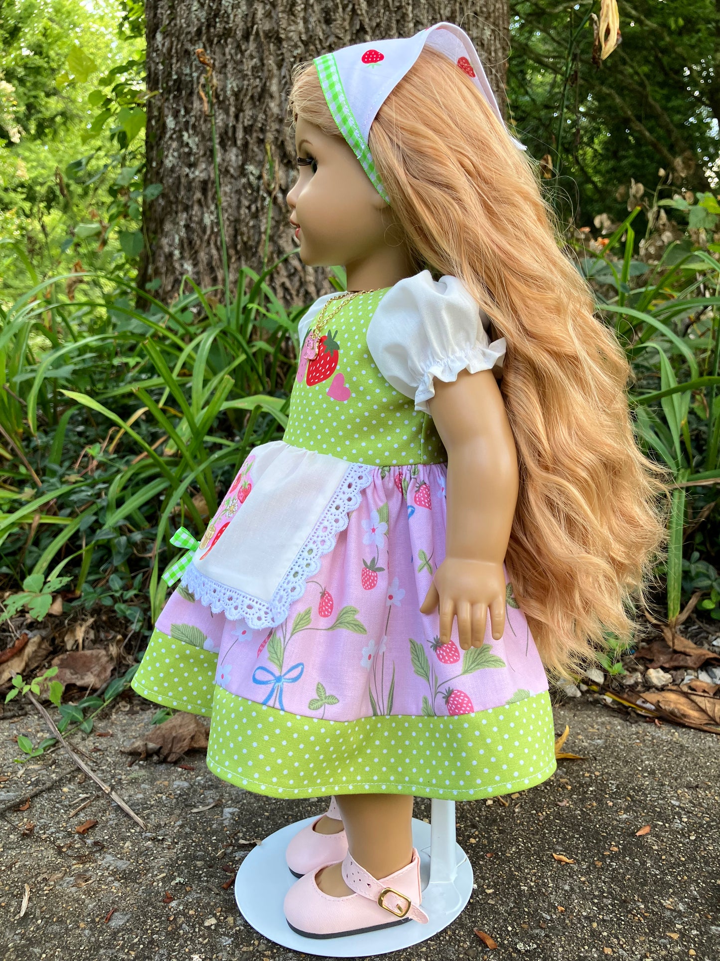 Strawberry Shortcake's Kitten Custard Outfit for 18 Inch American Girl Doll
