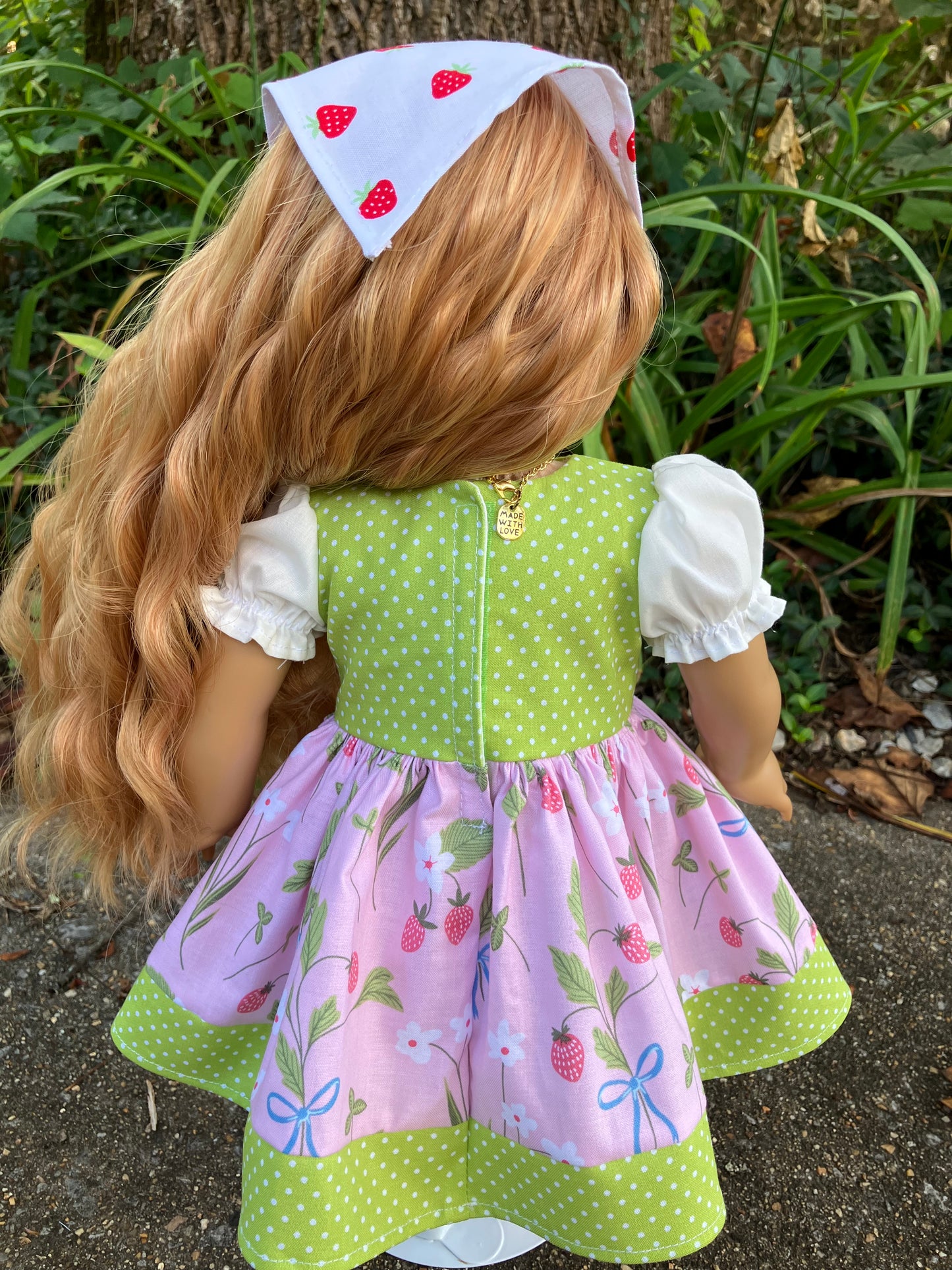 Strawberry Shortcake's Kitten Custard Outfit for 18 Inch American Girl Doll