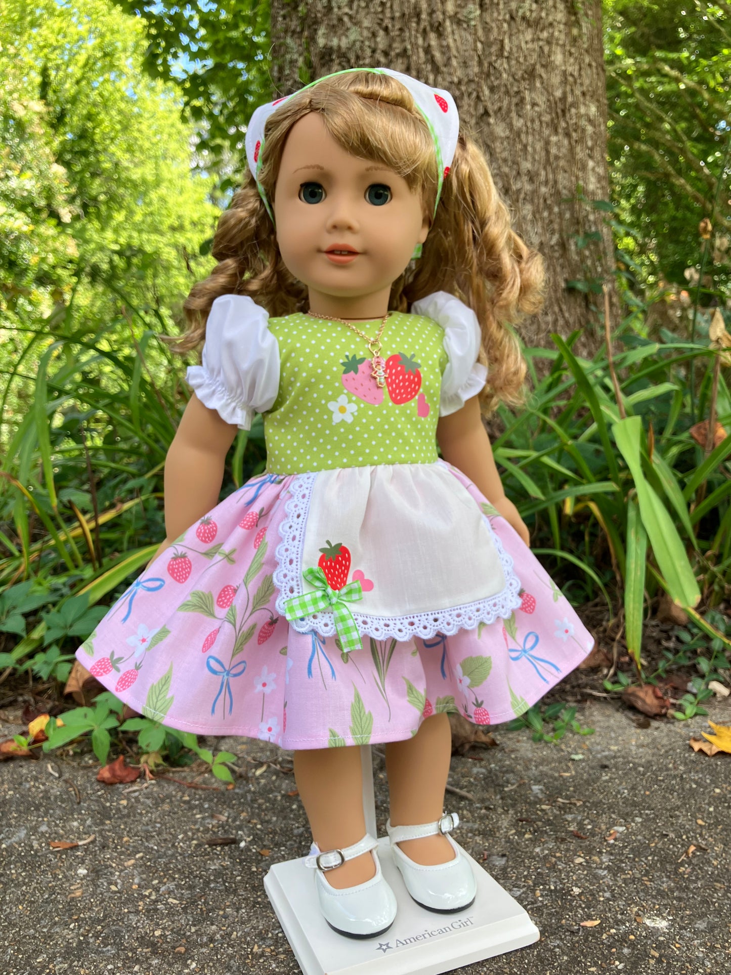 1980s Strawberry Shortcake Outfit for 18 Inch American Girl Doll