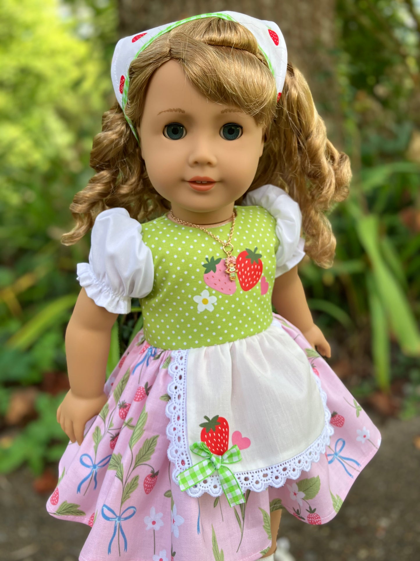1980s Strawberry Shortcake Outfit for 18 Inch American Girl Doll