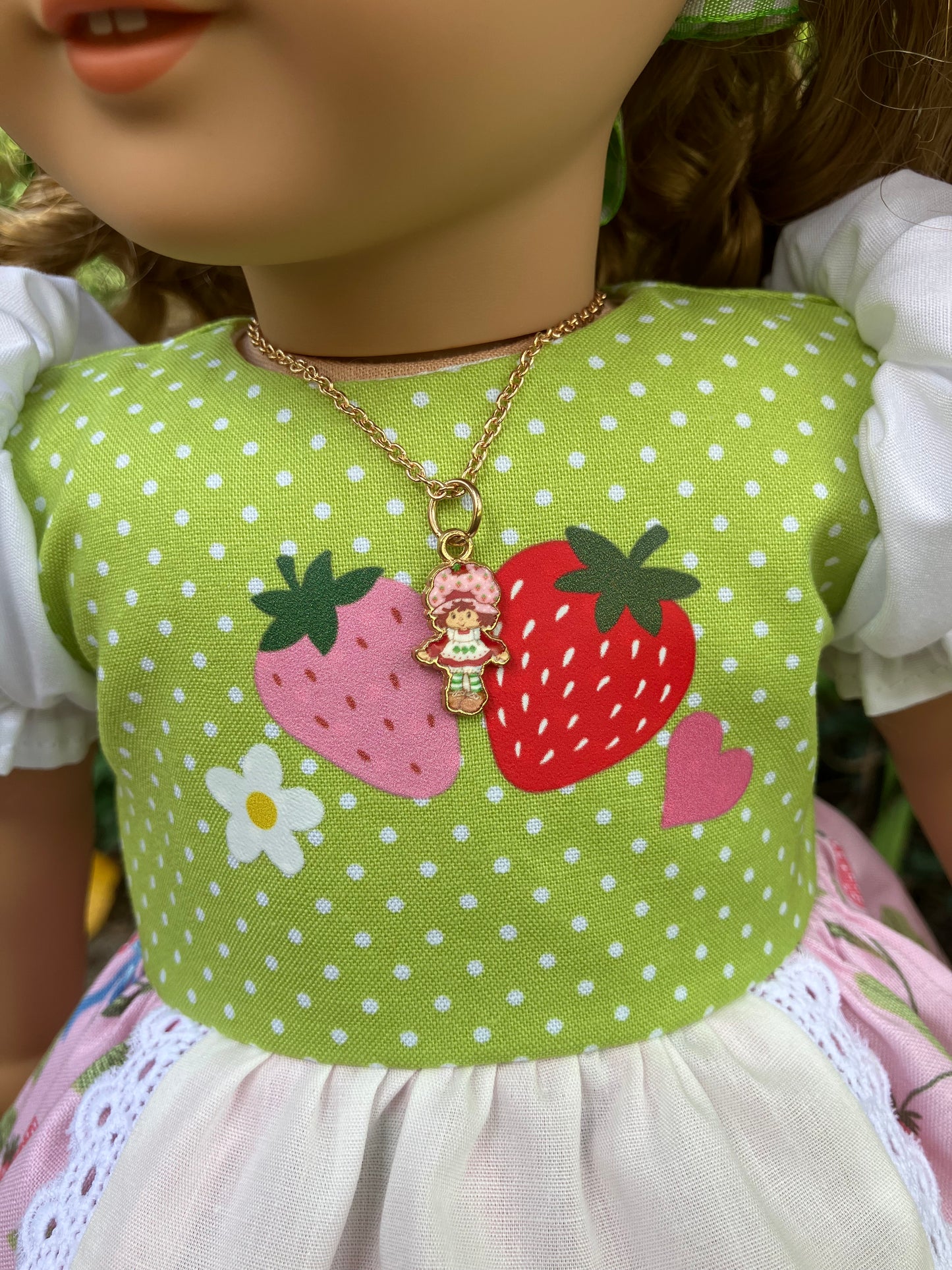 1980s Strawberry Shortcake Outfit for 18 Inch American Girl Doll