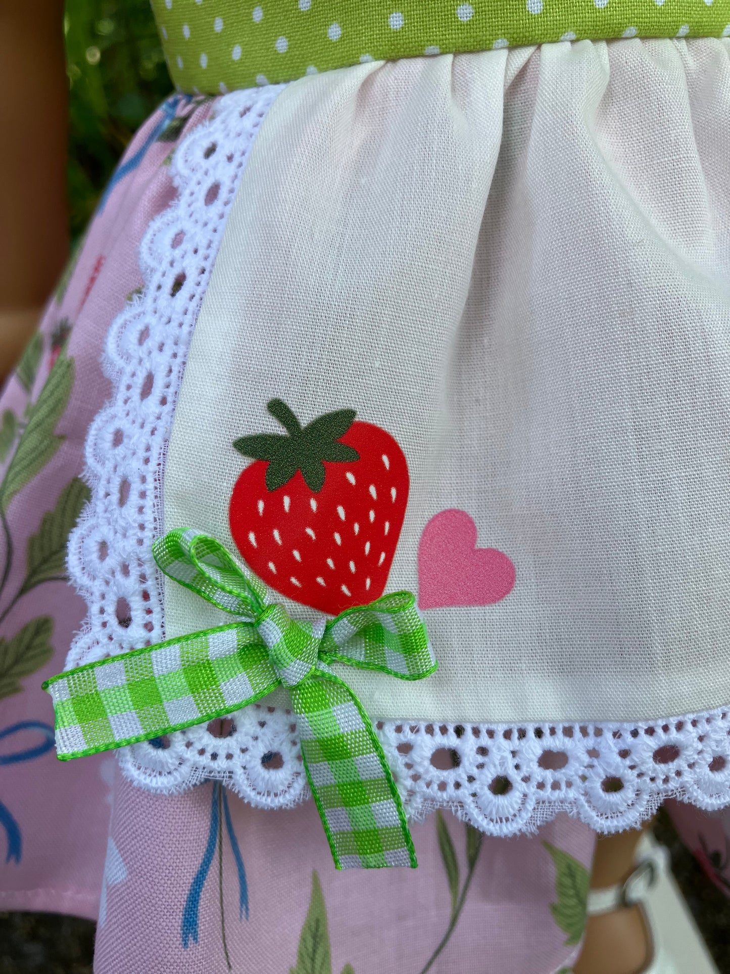 1980s Strawberry Shortcake Outfit for 18 Inch American Girl Doll