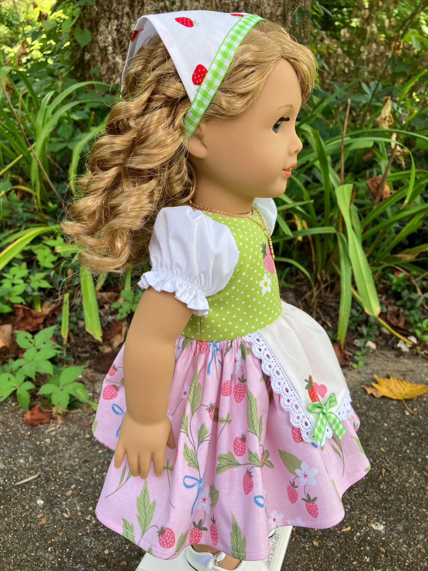 1980s Strawberry Shortcake Outfit for 18 Inch American Girl Doll