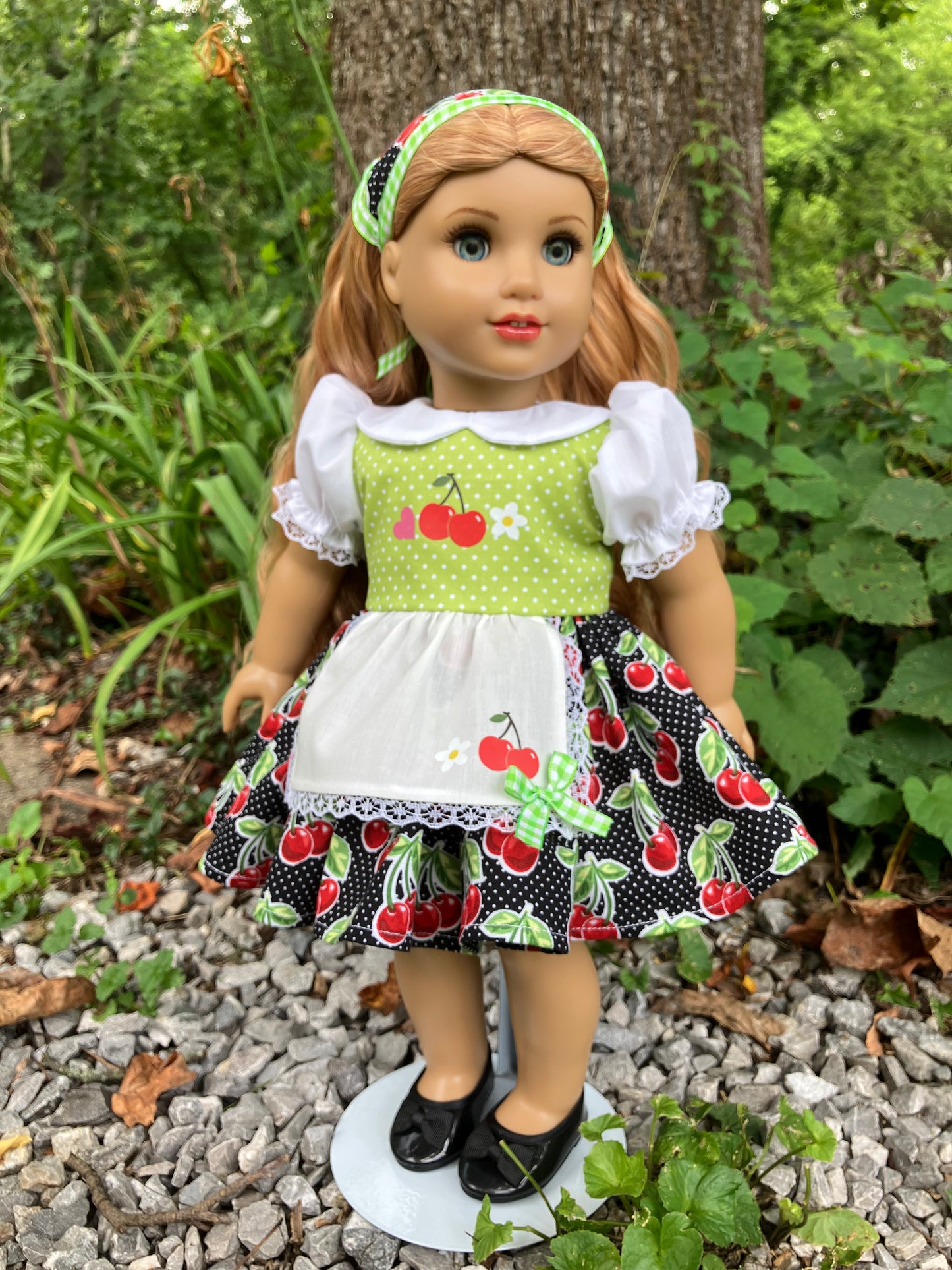 Cherries Jubilee Outfit for 18 Inch American Girl Doll