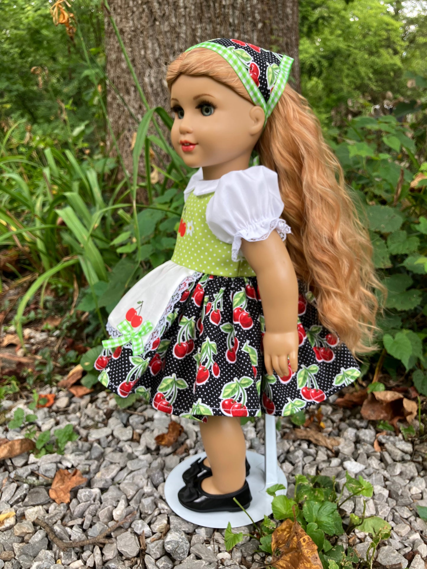 Cherries Jubilee Outfit for 18 Inch American Girl Doll