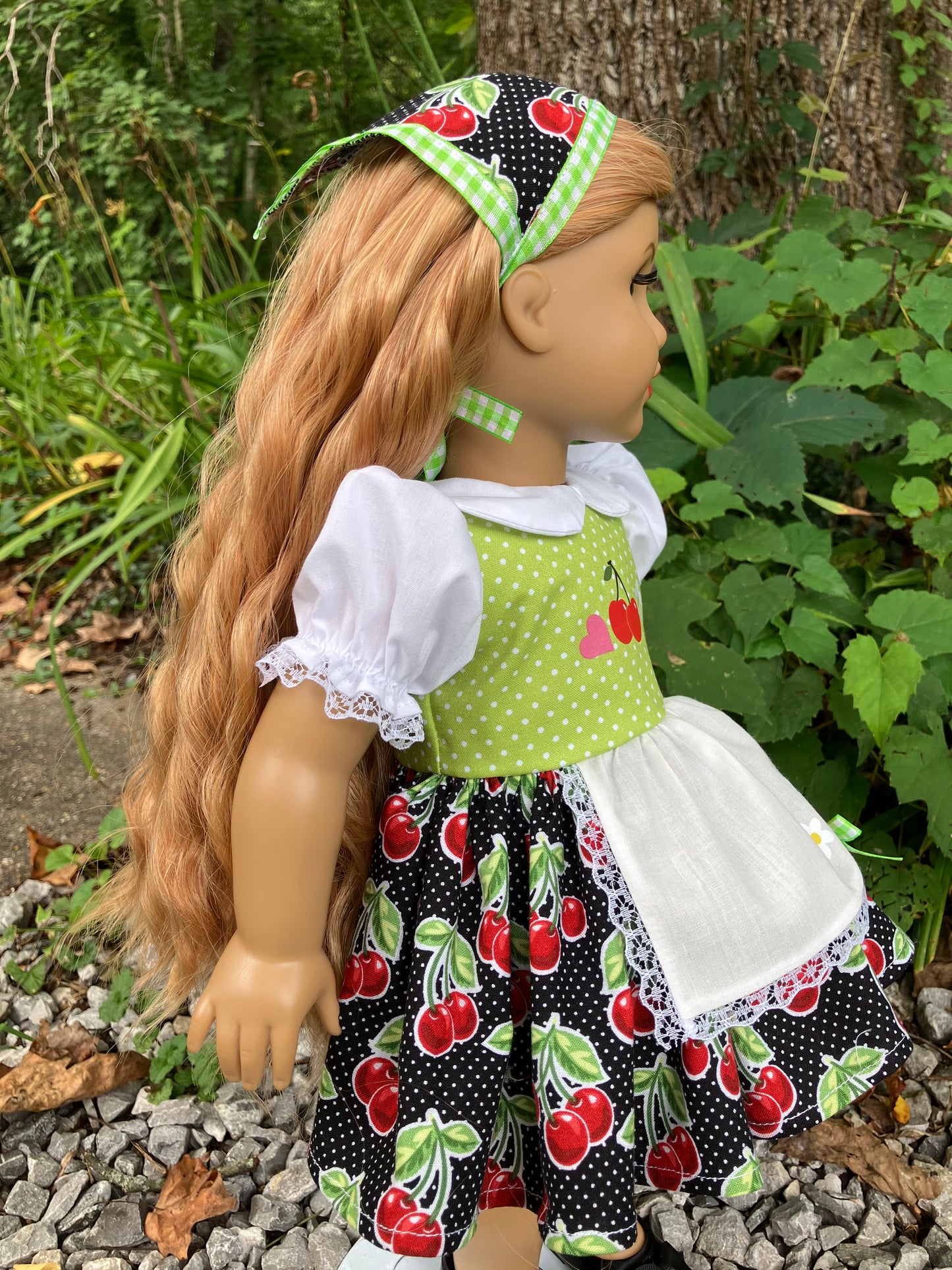 Cherries Jubilee Outfit for 18 Inch American Girl Doll