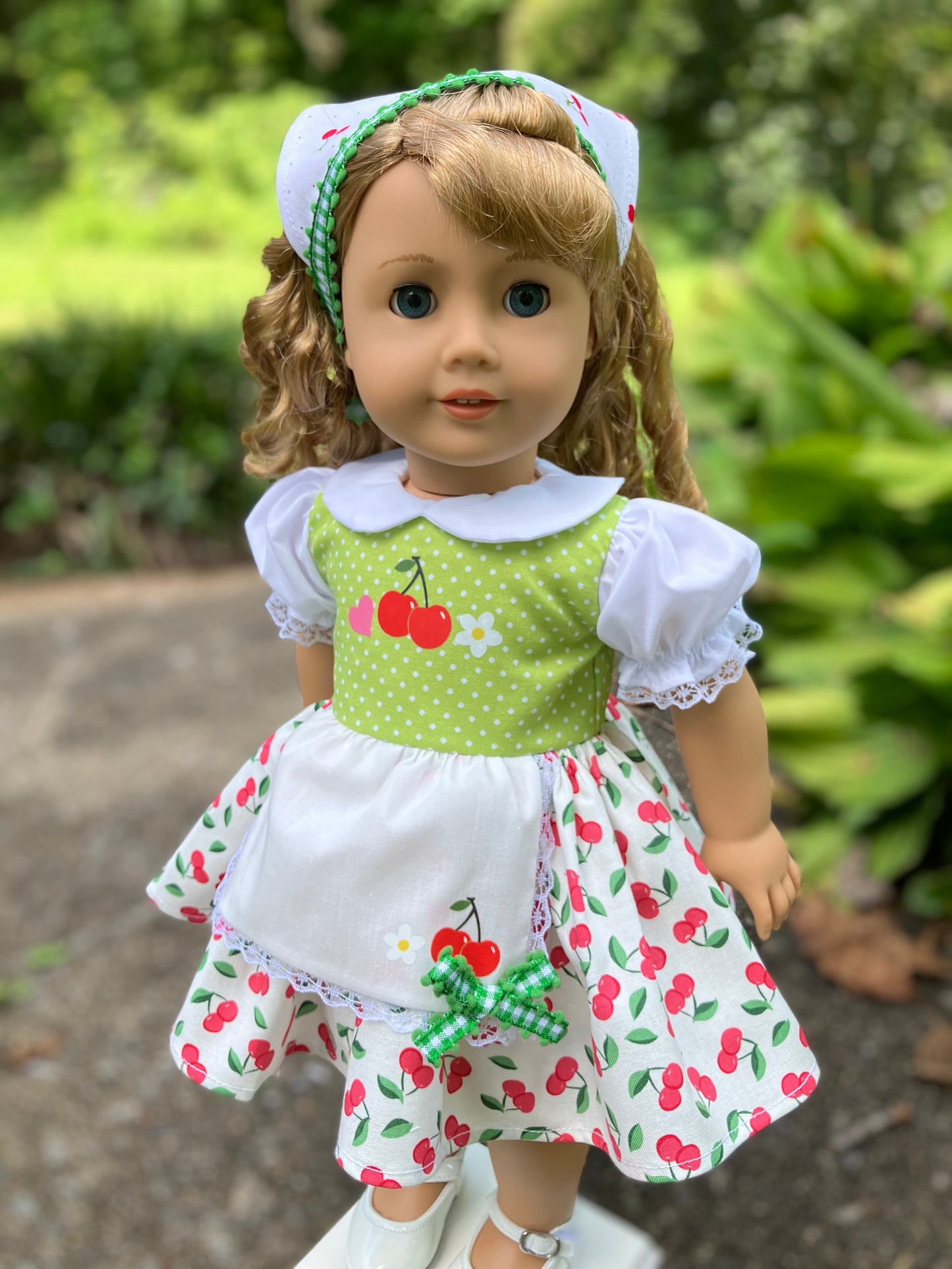 Cherries Jubilee Outfit for 18 Inch American Girl Doll