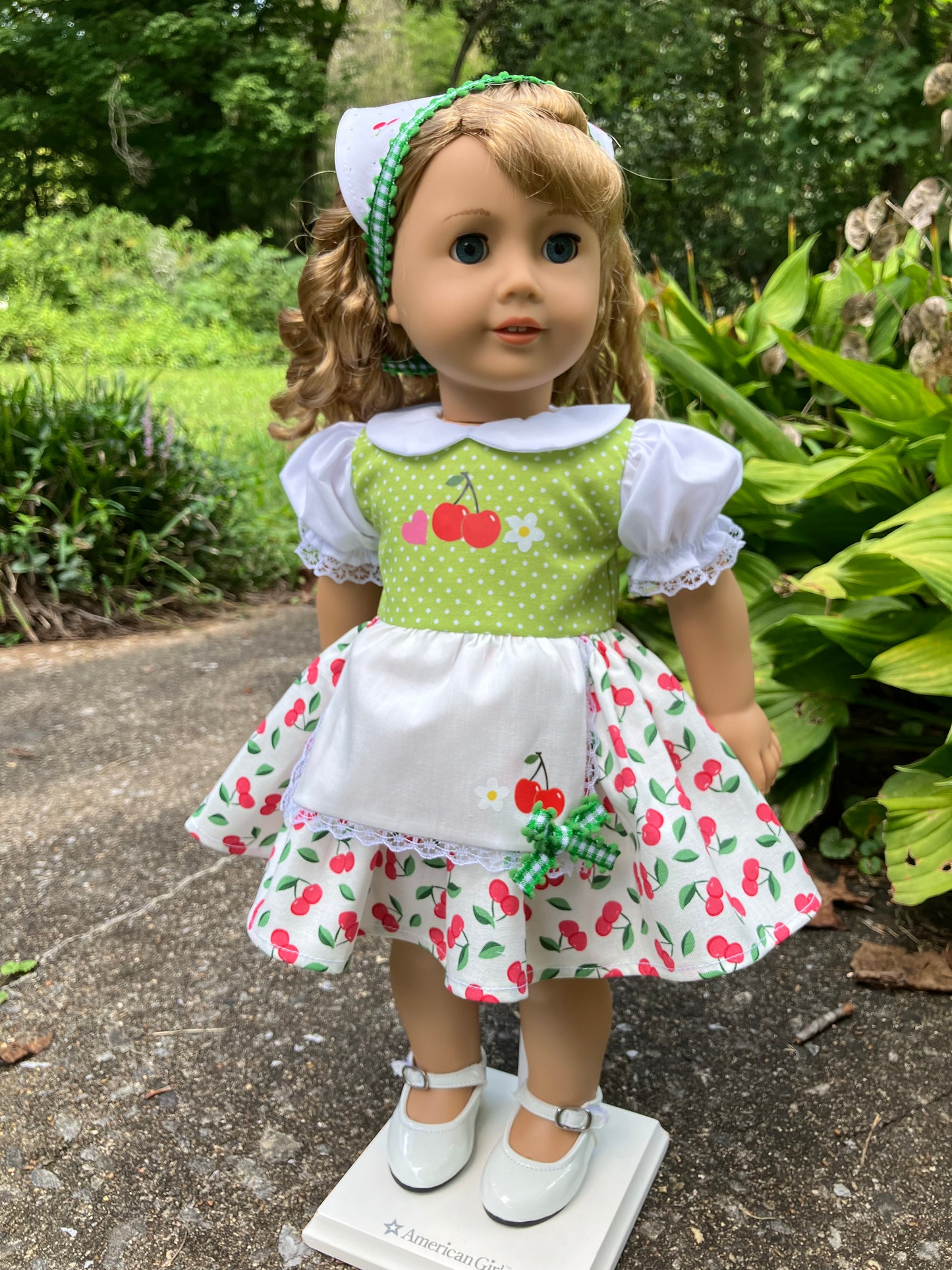 Cherries Jubilee Outfit for 18 Inch American Girl Doll