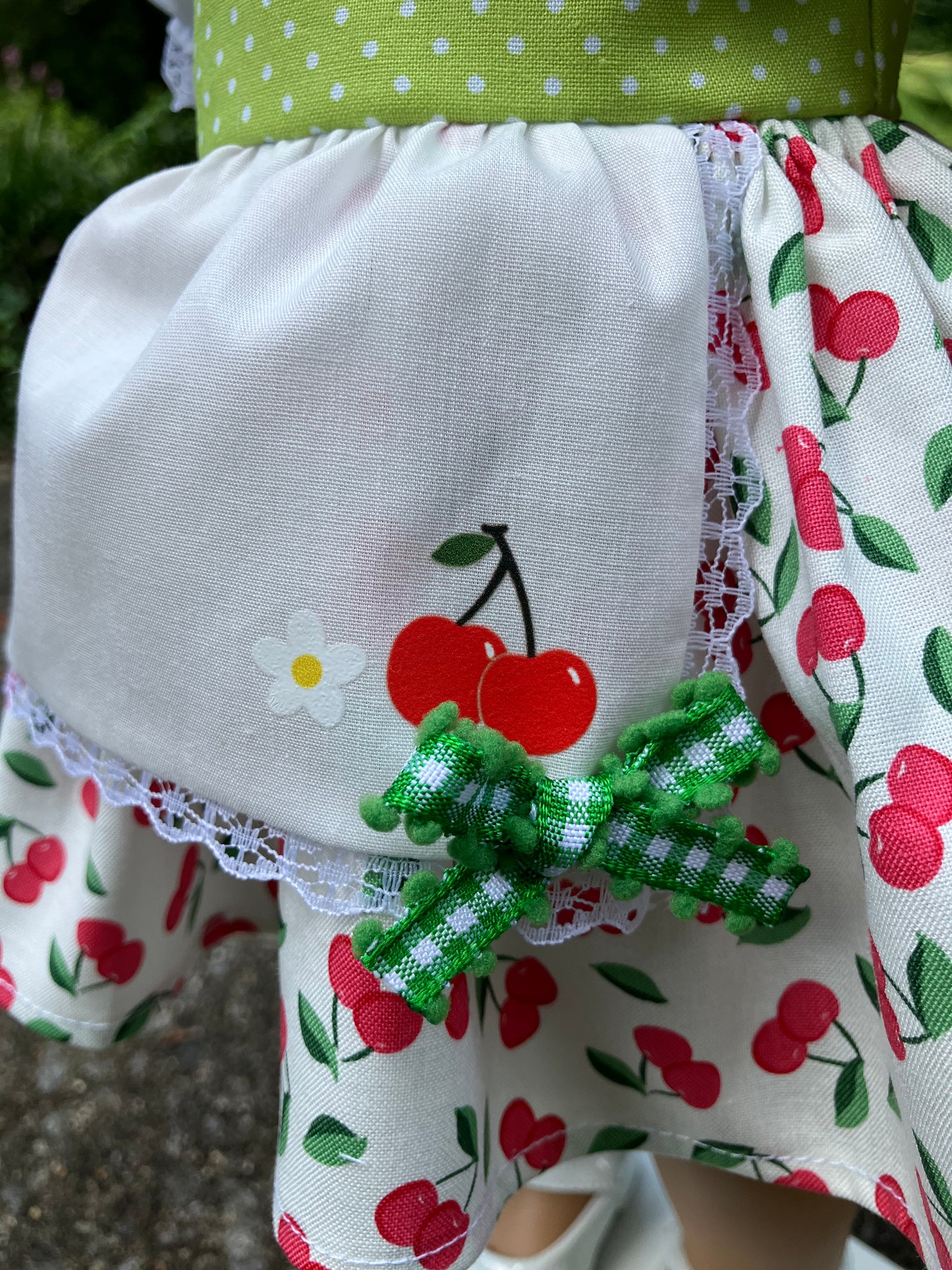 Cherries Jubilee Outfit for 18 Inch American Girl Doll