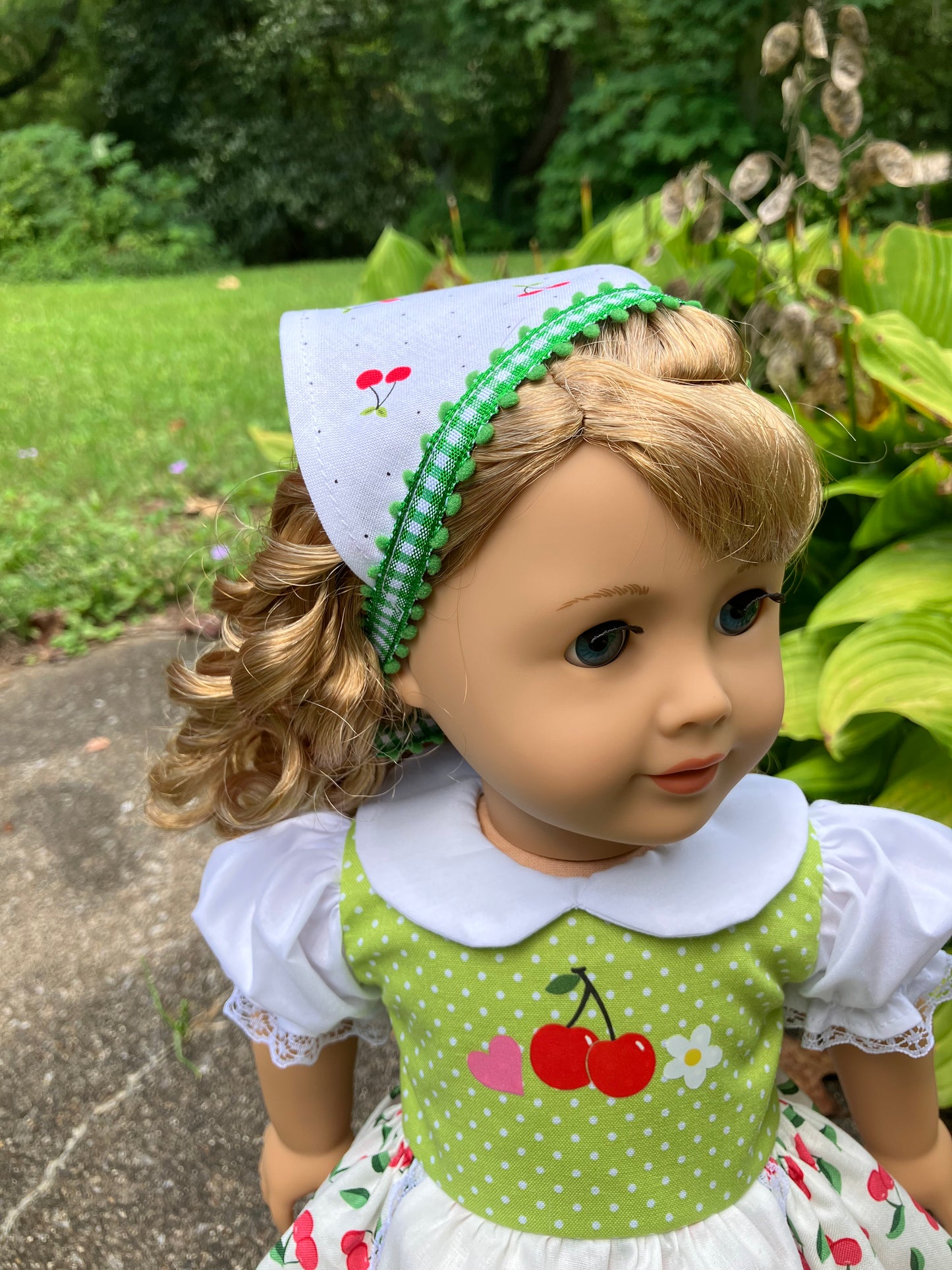 Cherries Jubilee Outfit for 18 Inch American Girl Doll