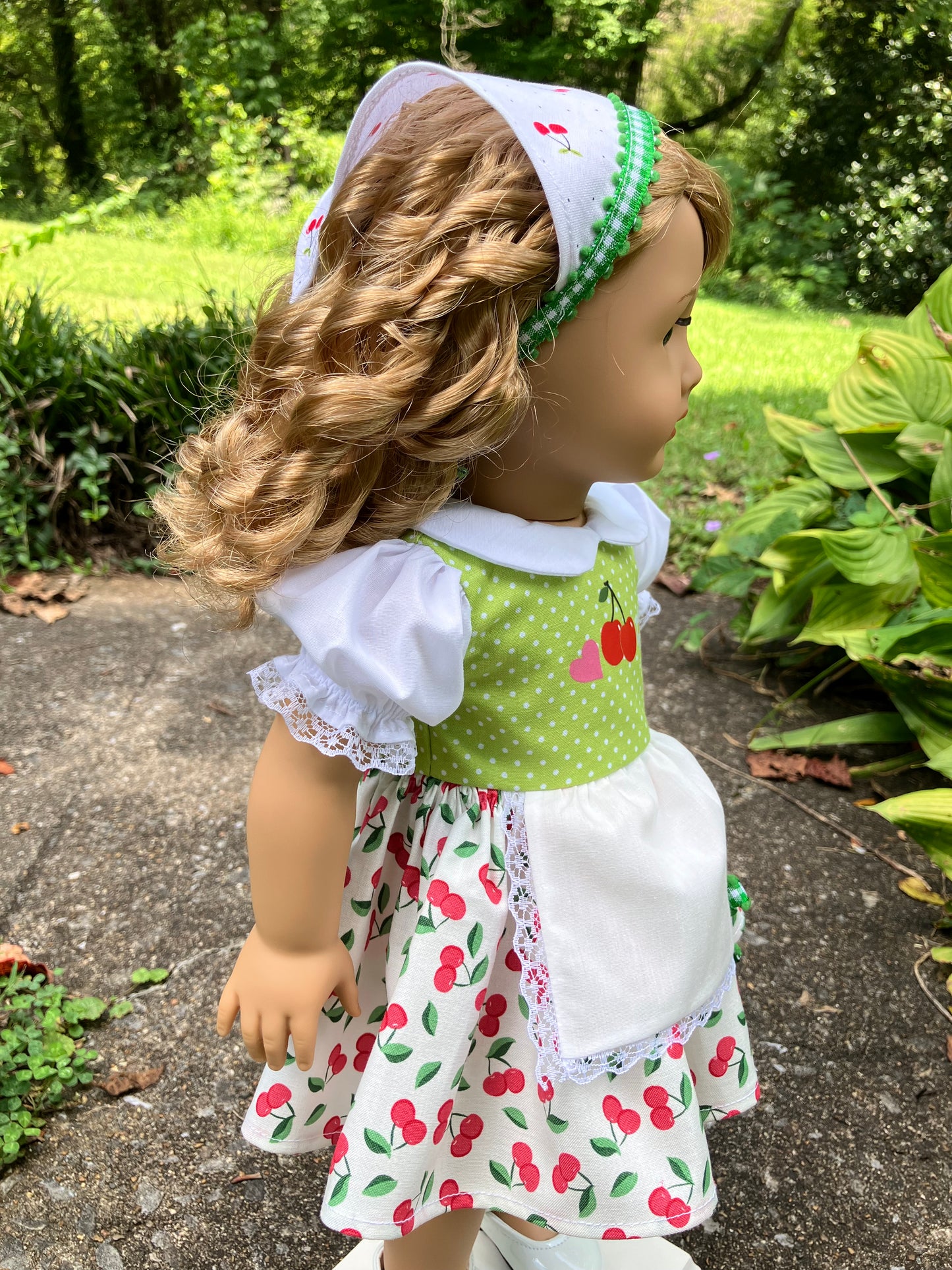 Cherries Jubilee Outfit for 18 Inch American Girl Doll